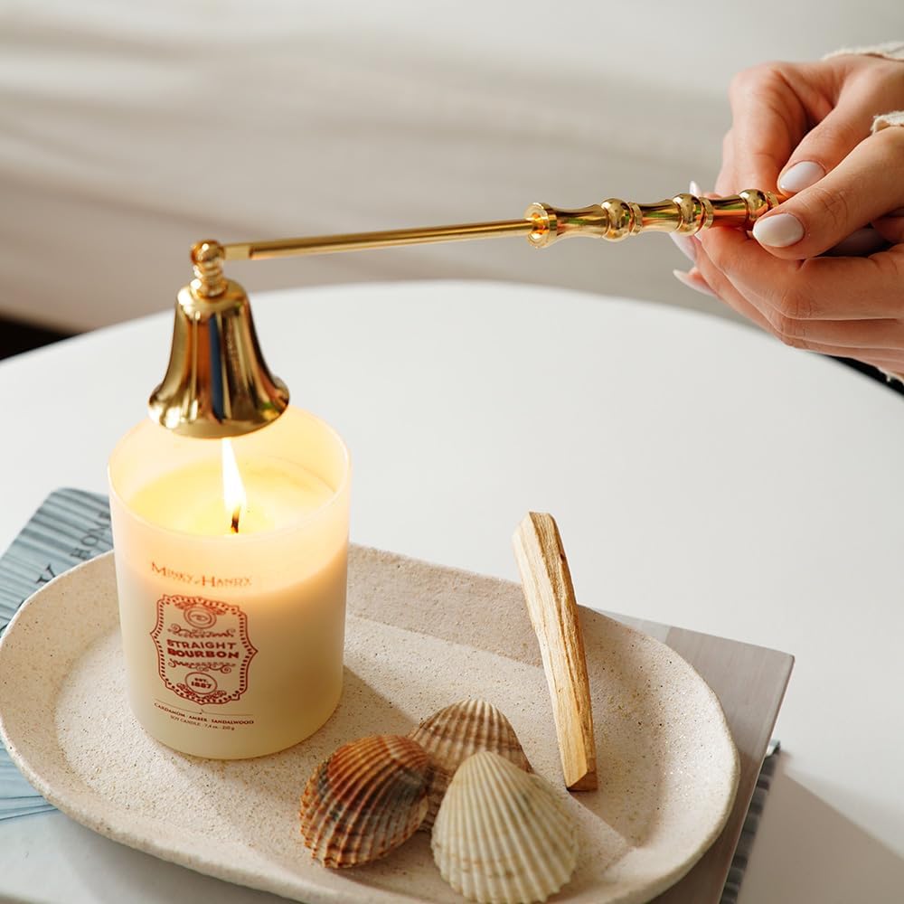 Luxury Brass Candle Snuffer - Gold Finish
