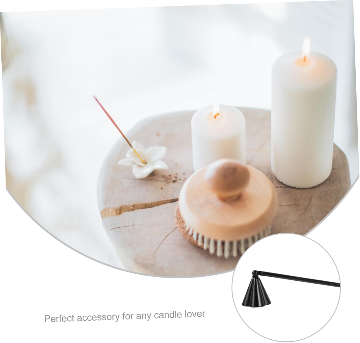 GOOHOCHY Candle Snuffer Metal Flame Extinguisher Set