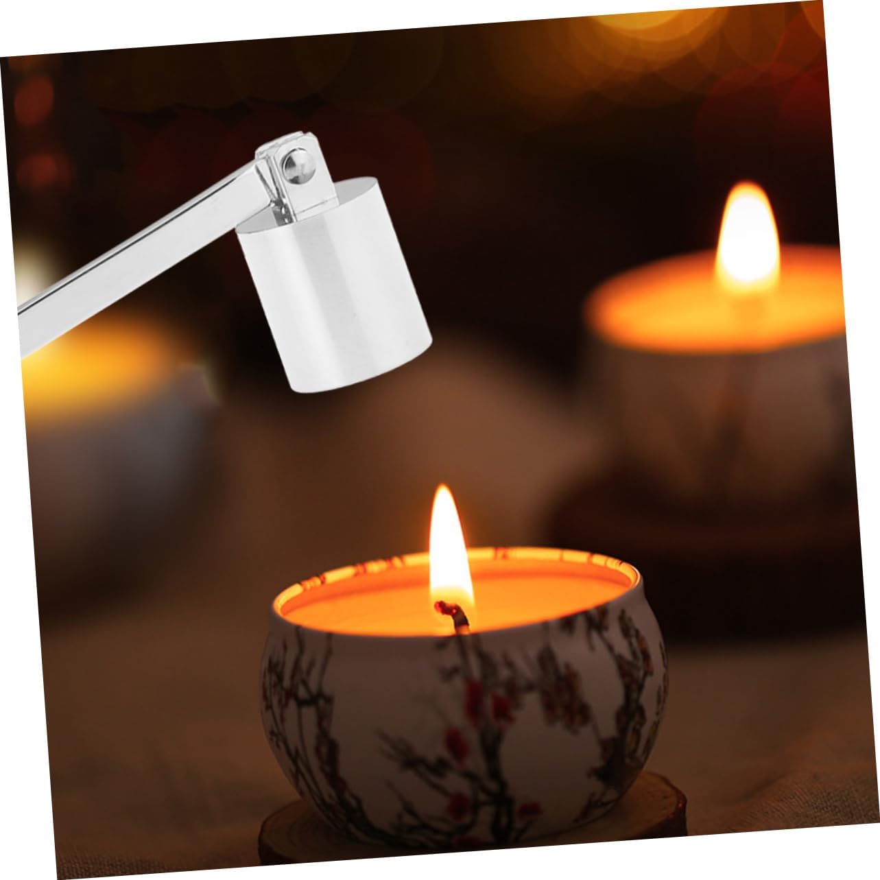 StoBaZA Stainless Steel Candle Snuffer and Wick Trimmer