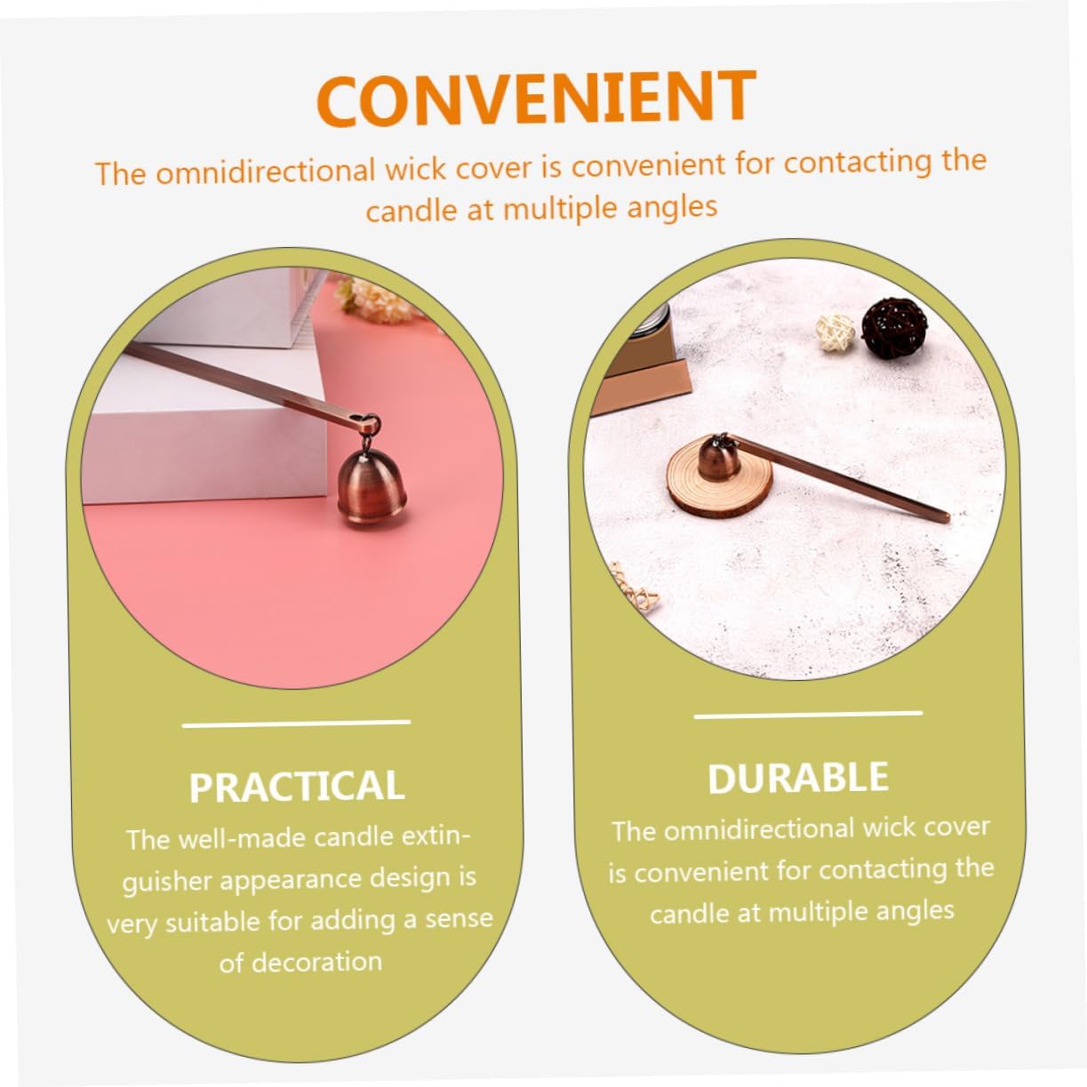RORPOIR Candle Snuffer for Safe Extinguishment
