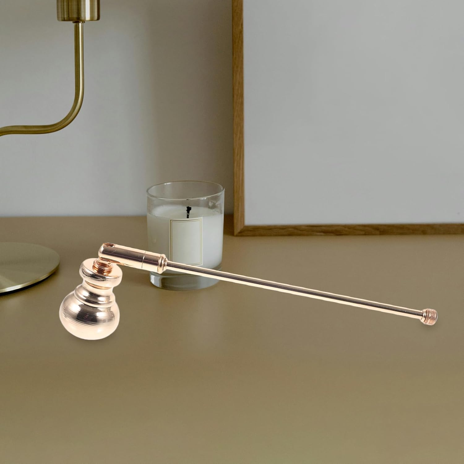 LIFKICH Gourd Shaped Candle Snuffer Tool with Long Handle