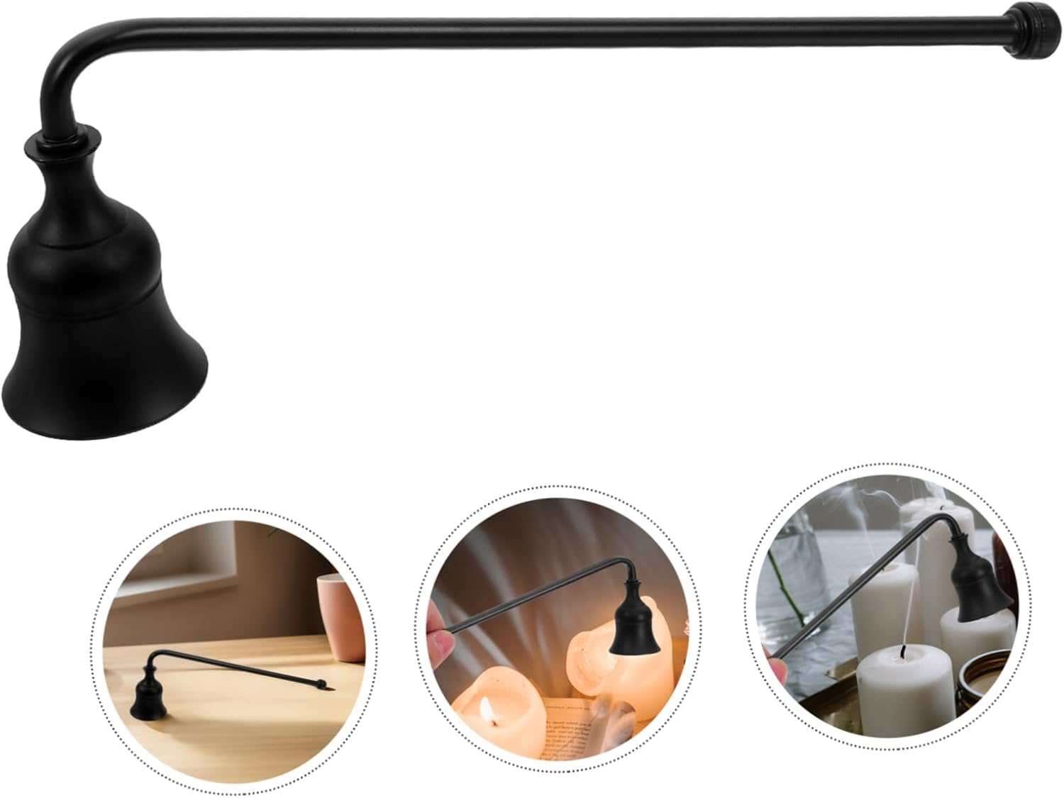 Elegant Candle Snuffer with Long Handle Aluminum Extinguisher
