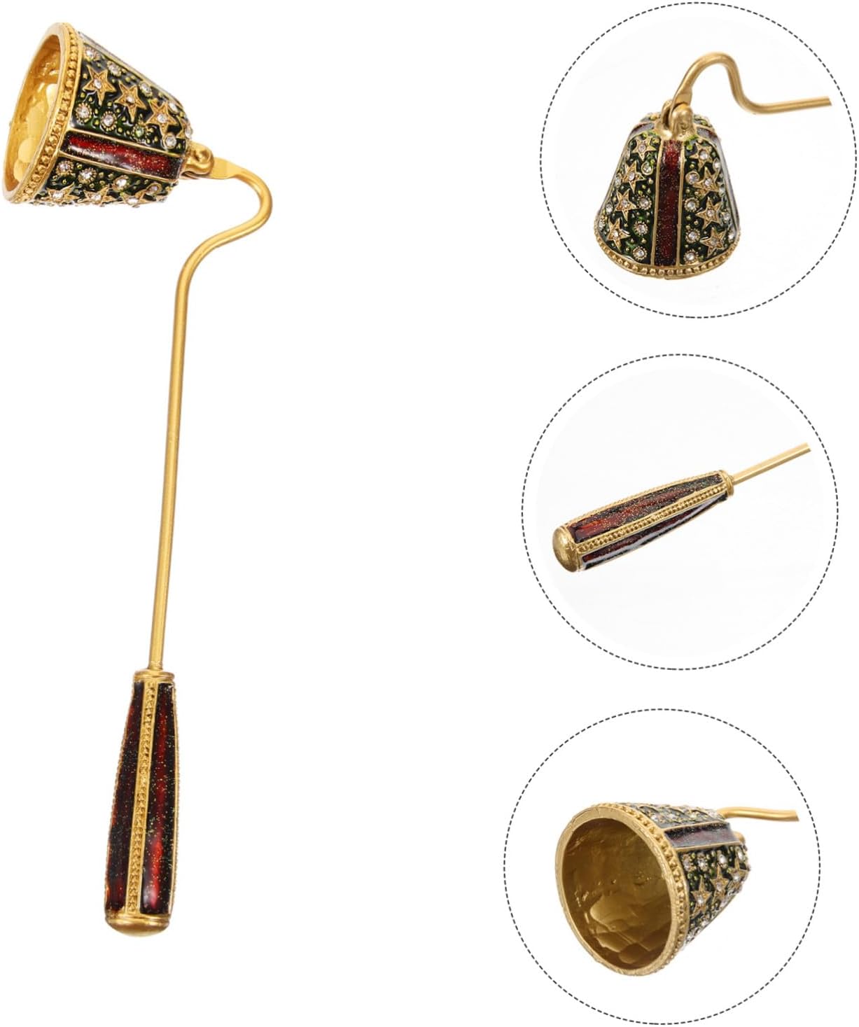 Happyyami Portable Candle Snuffer with Rhinestones