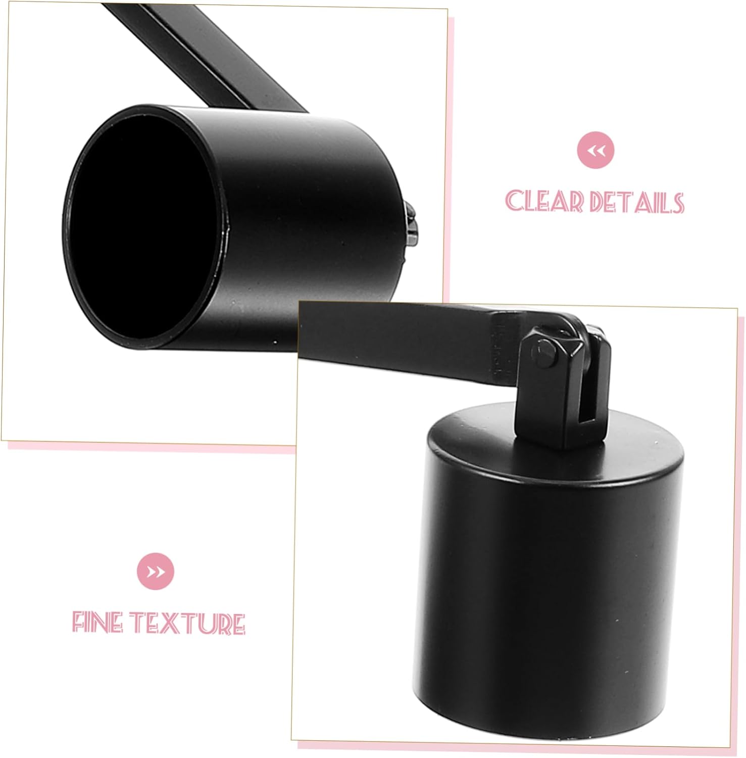 Zerodeko Black Candle Snuffer Tool for Home and Decor