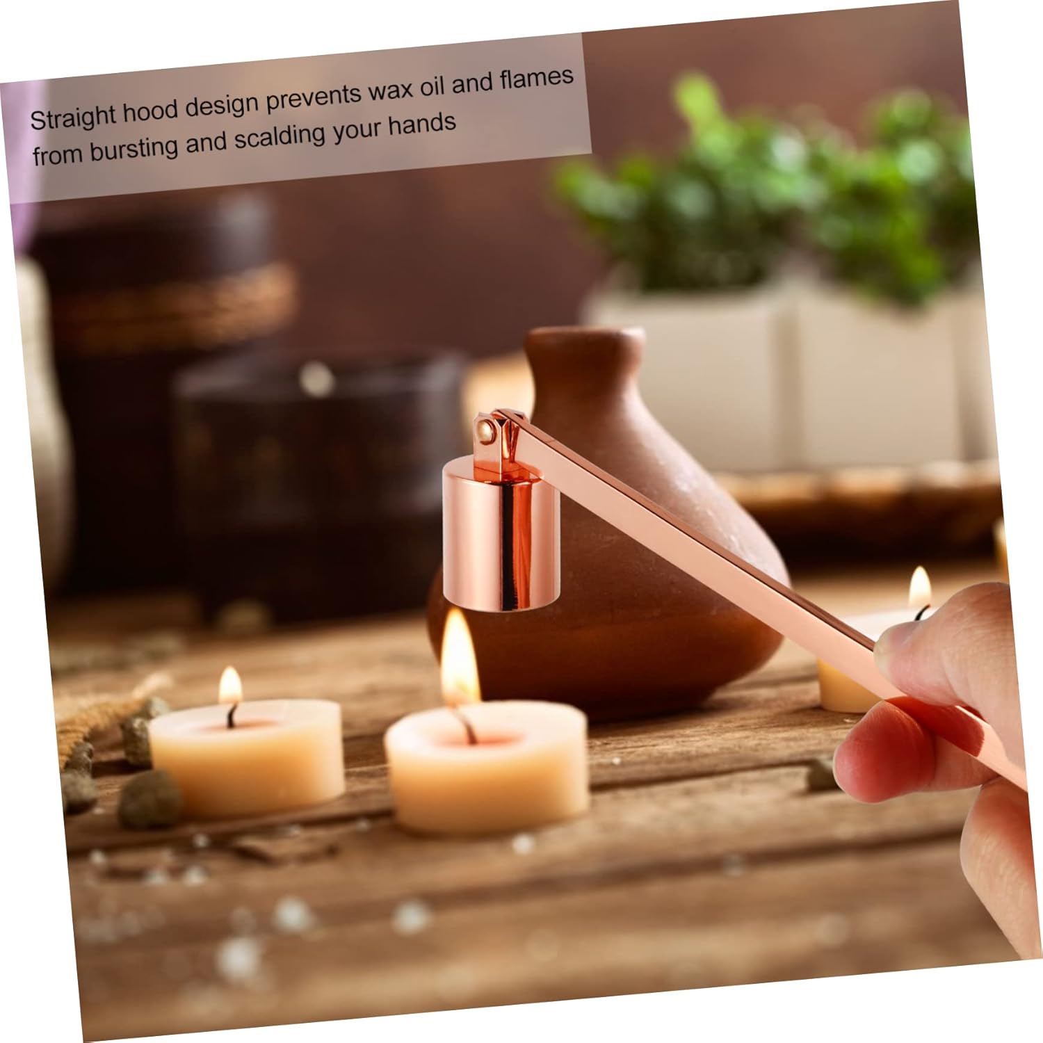 Stoanza 1pc Candle Snuffer Stainless Steel Flame Extinguisher Tool for Wick Control