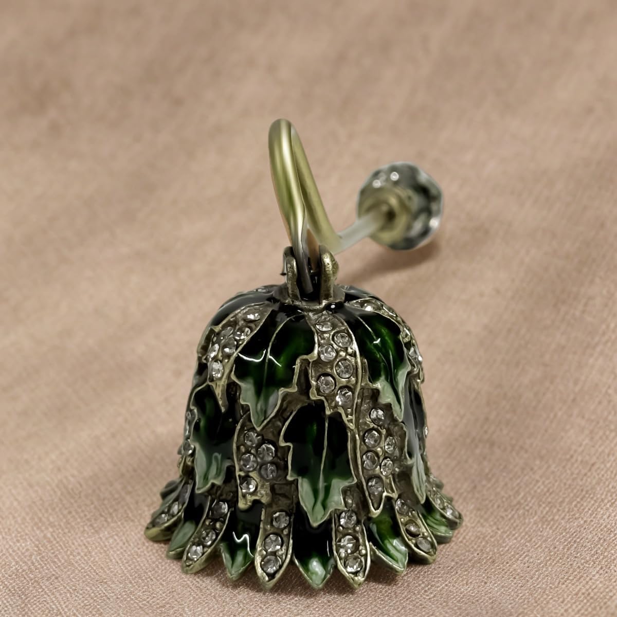 Earssa Candle Snuffer Green Vintage Metal Holder
