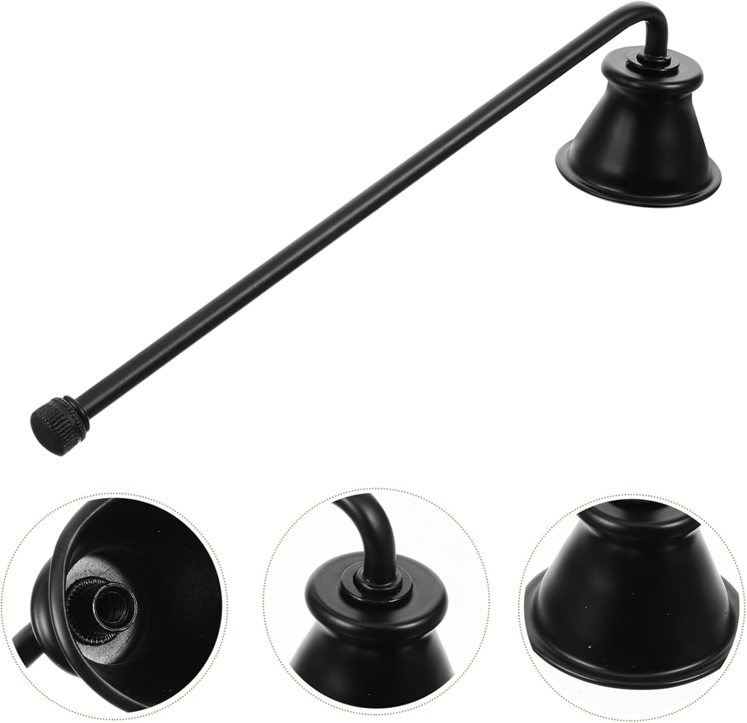 Elegant Candle Snuffer Extinguisher with Unique Design for Scented and Jar Candles