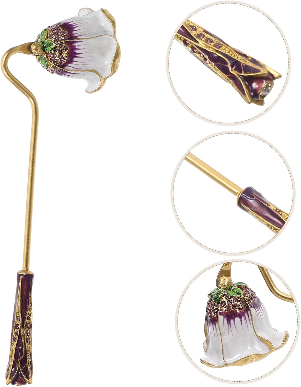 Unique Rhinestone Candle Snuffer Flame Extinguisher for Scented Aromatherapy Candles Lightweight Design