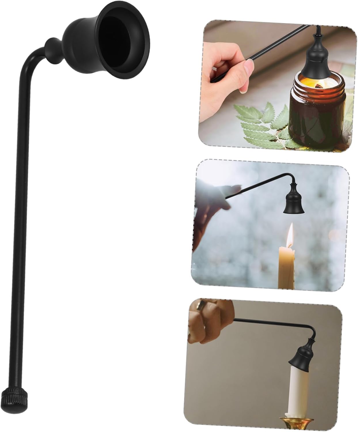 Candle Snuffer Long Handle Flame Extinguisher for Safe Use