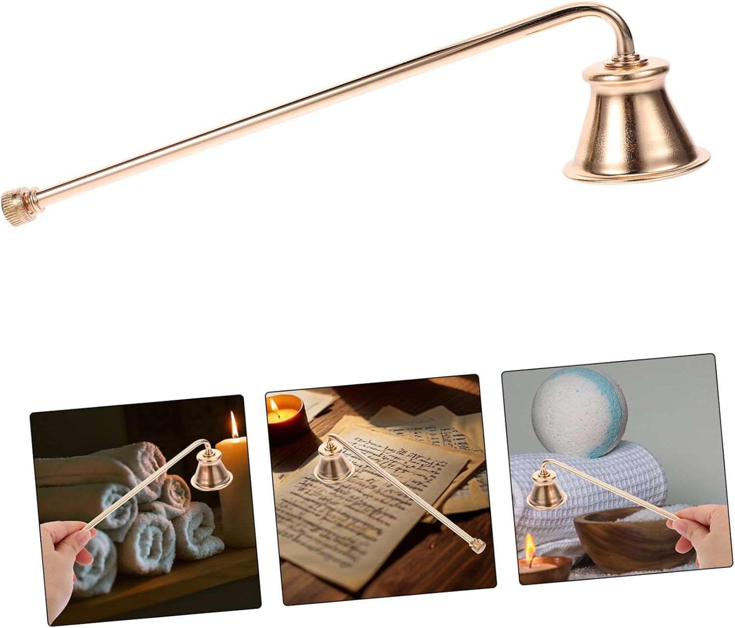 RORPOIR Candle Snuffer Handle Lightweight Safety Tool for Home Use