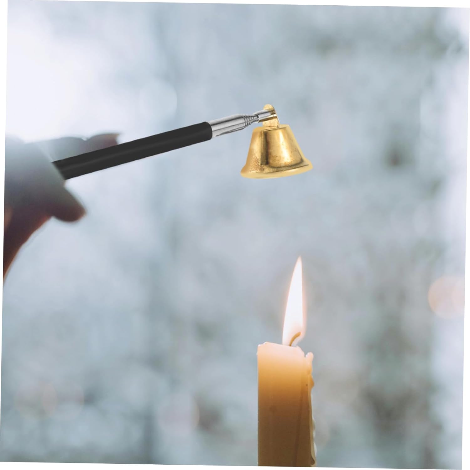 Retractable Candle Snuffer with Long Handle for Safe and Stylish Use