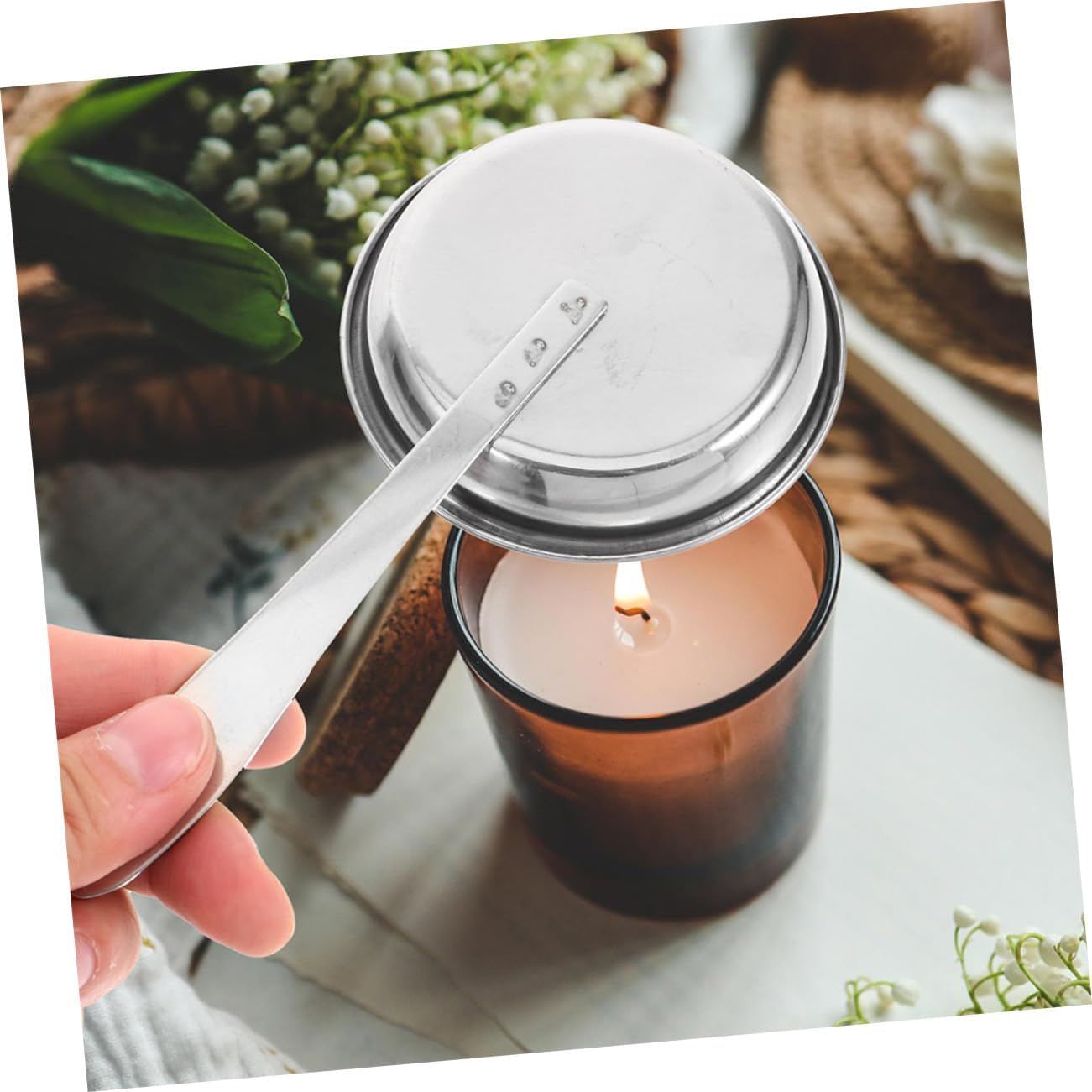 5pcs Stainless Steel Candle Snuffer Covers for Candles Oil Lamps Incense