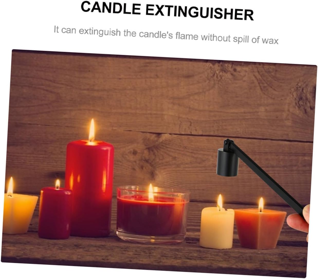 2pcs Portable Candle Snuffer Extinguishers for Safe Wick Covering