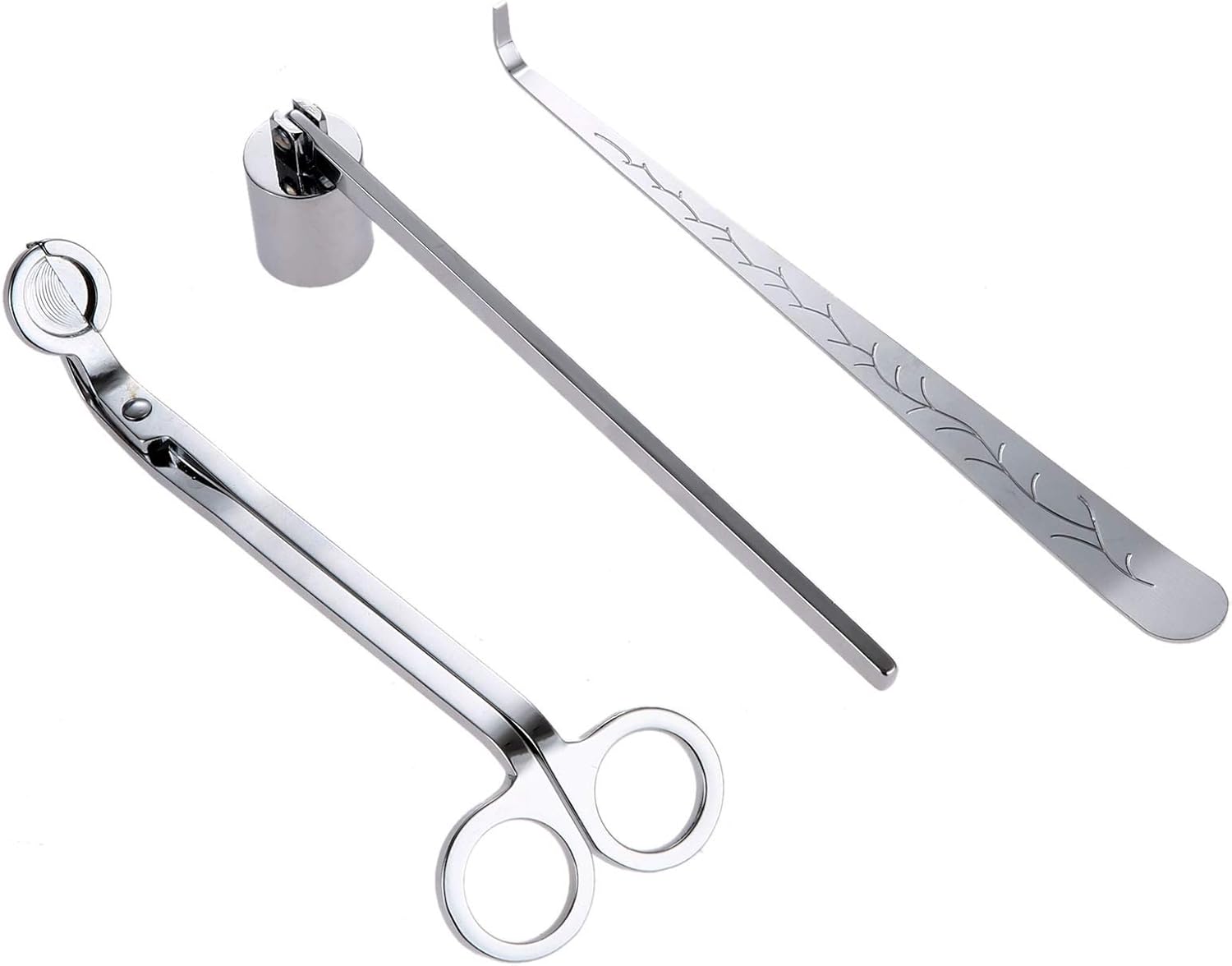 MUXSAM 3 in 1 Candle Accessory Set - Silver