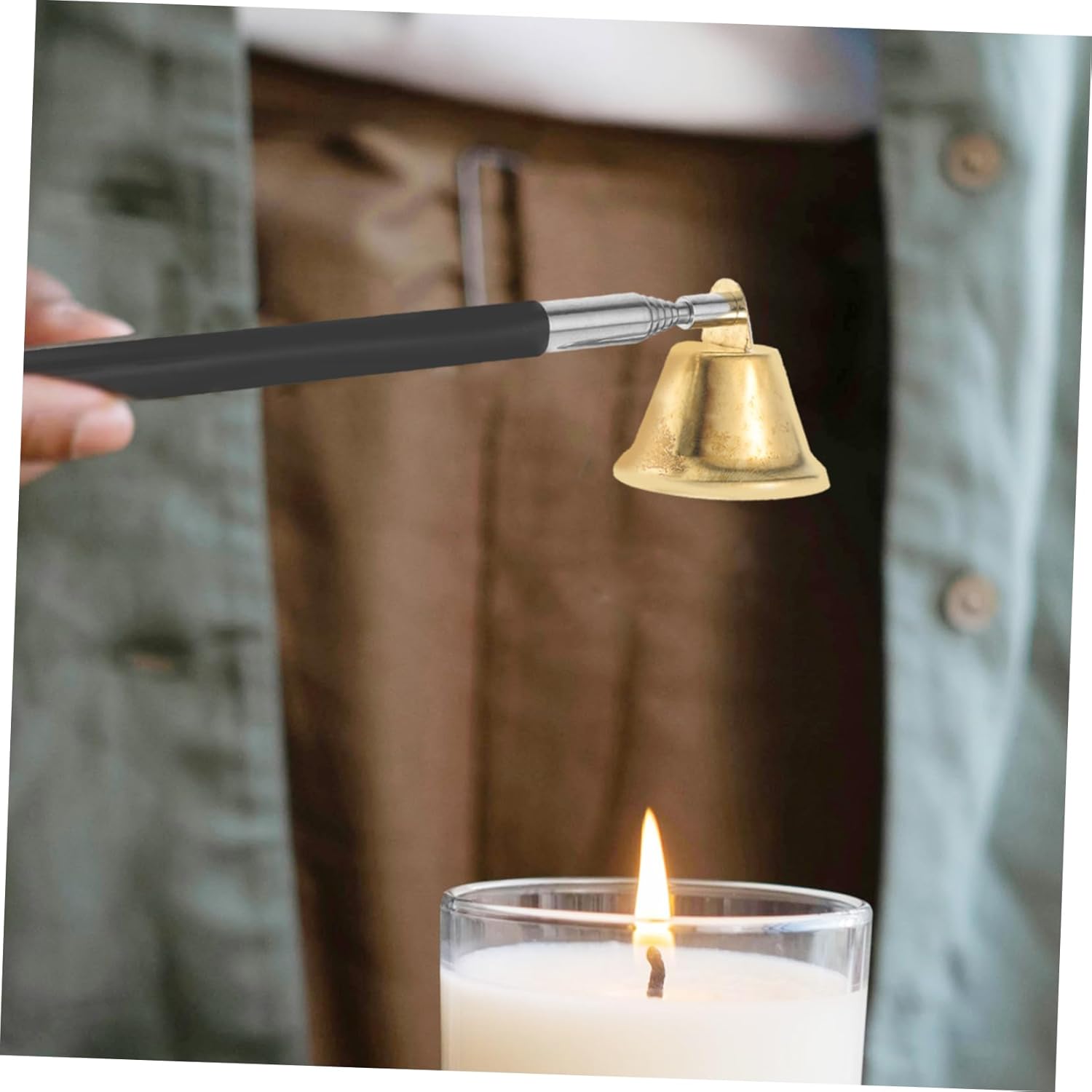 Retractable Candle Snuffer with Long Handle for Safe and Stylish Use
