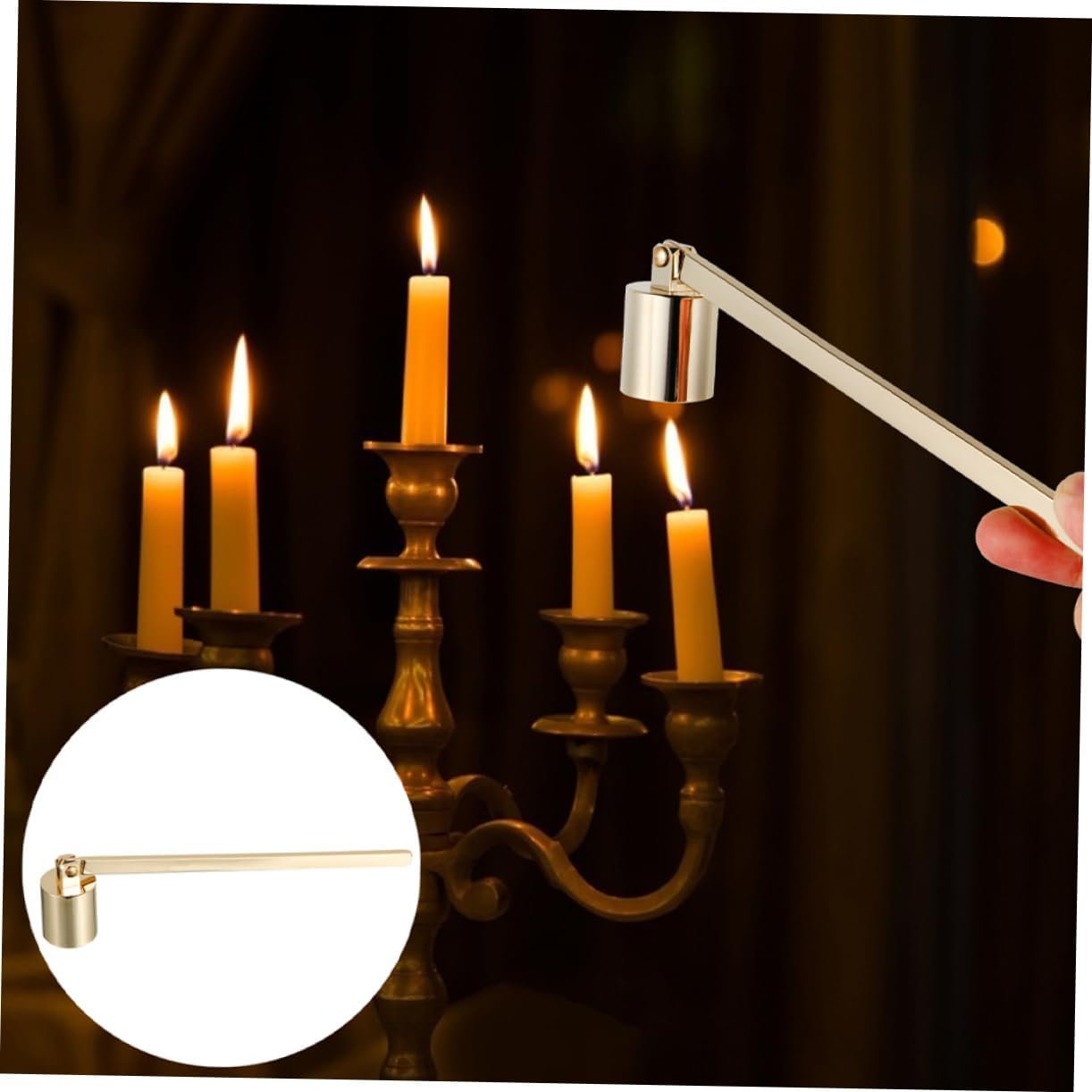 2pcs Candle Snuffer Cover for Scented Candles and Tea Lights