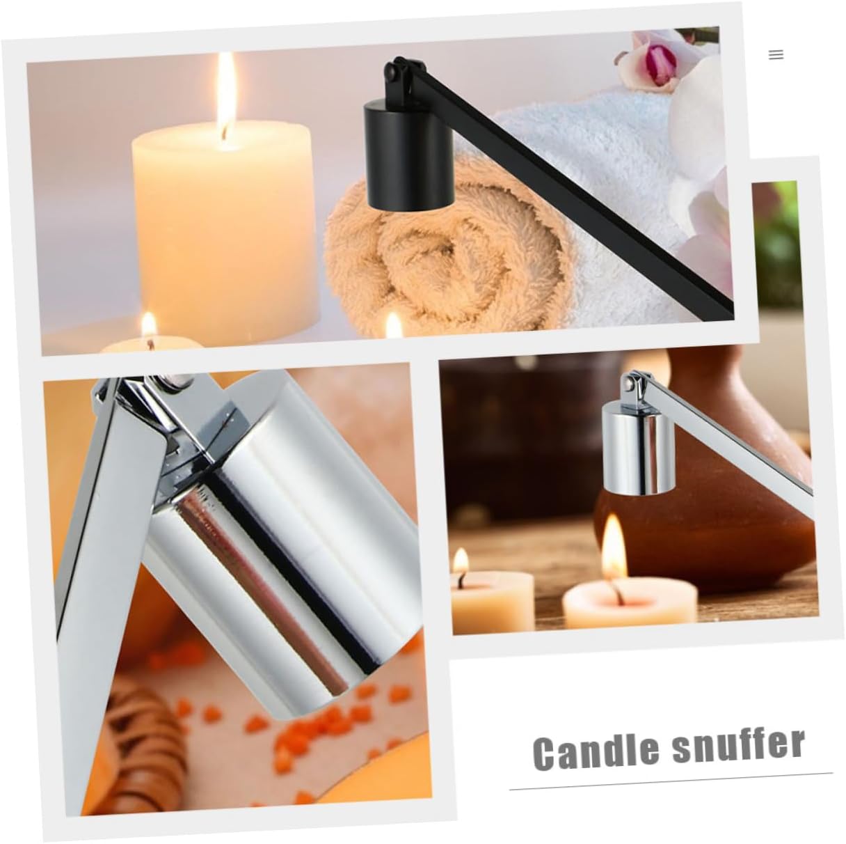 2pcs Alloy Candle Snuffer for Safe Extinguishing