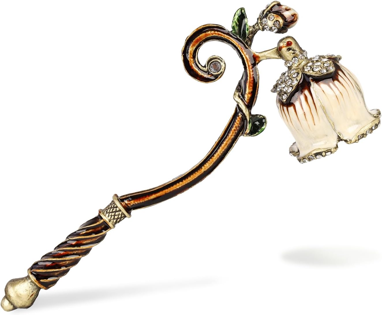 Elegant Royal-Style Candle Snuffer with Pearl Inlay