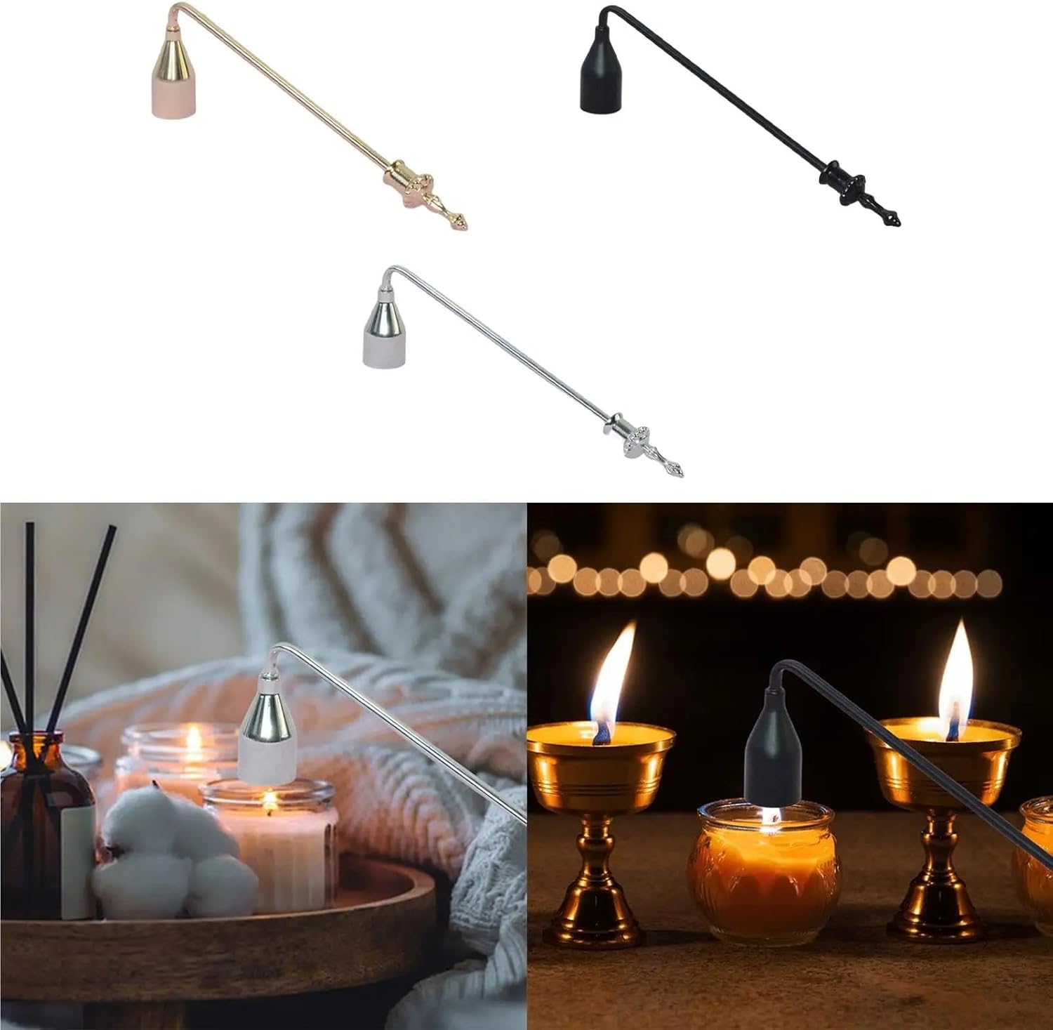 Candle Snuffer 3Pcs 9 Inch Smokeless Extinguisher