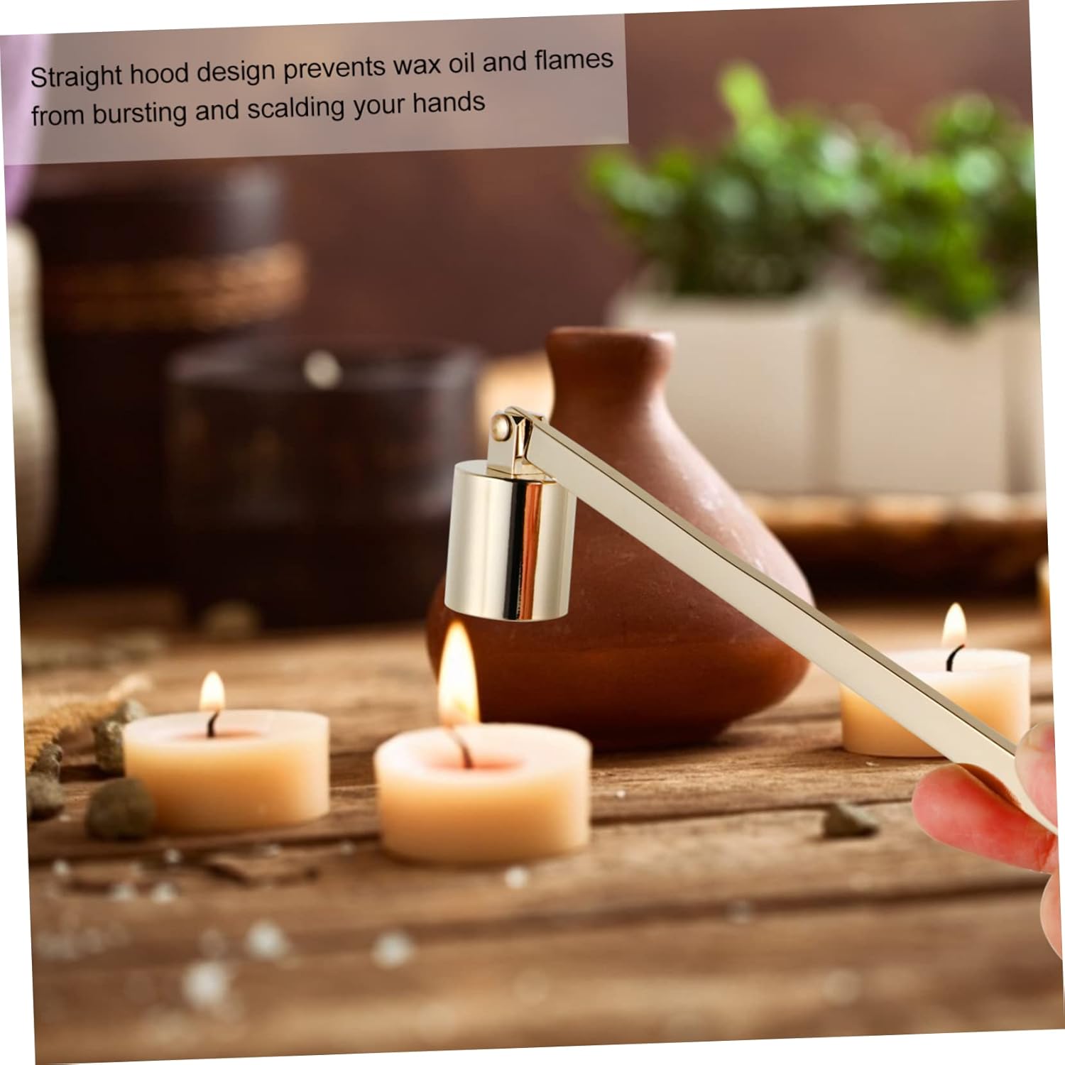 3pcs Stainless Steel Candle Snuffer with Long Handle