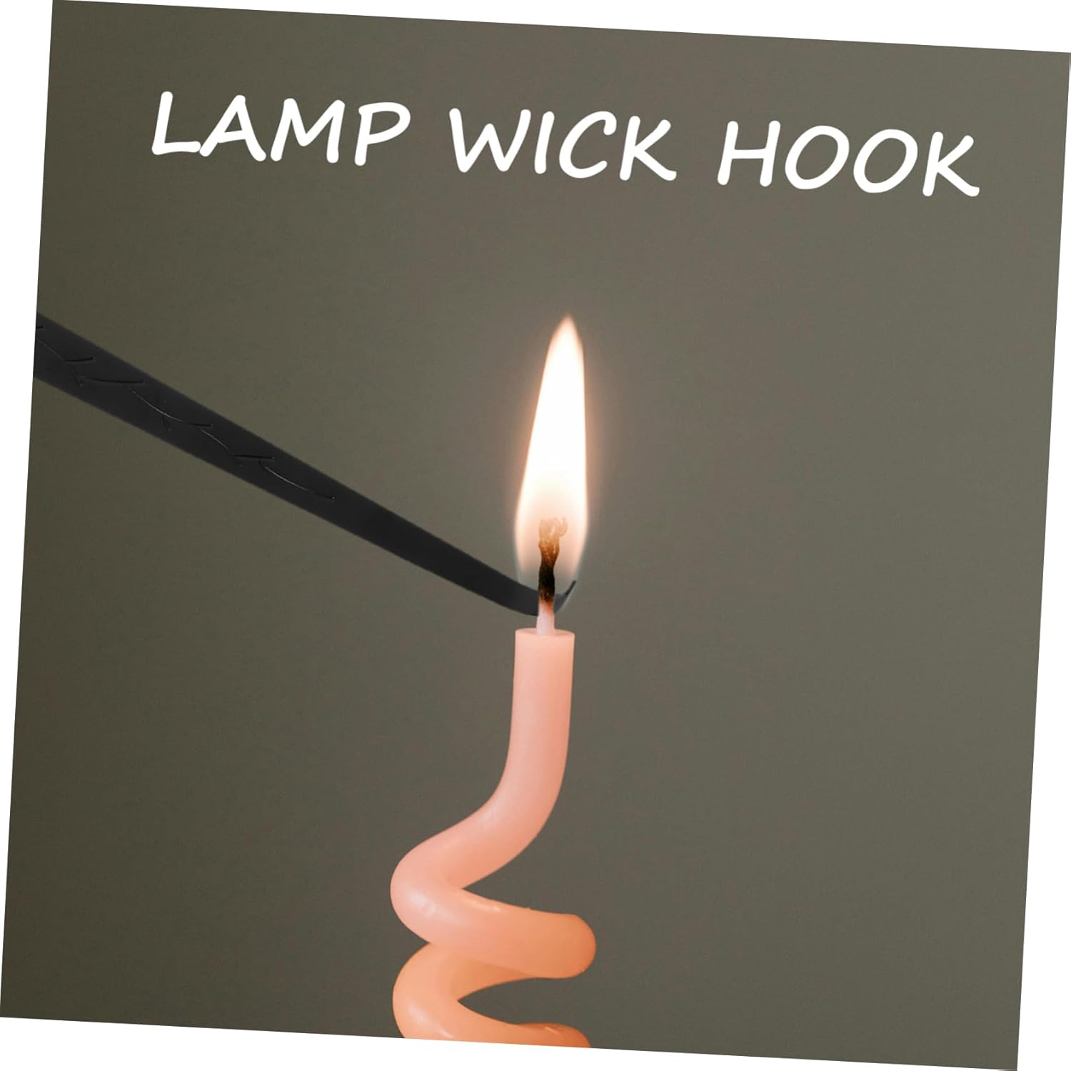 Happyyami 2pcs Stainless Steel Candle Wick Hooks Snuffer Hook