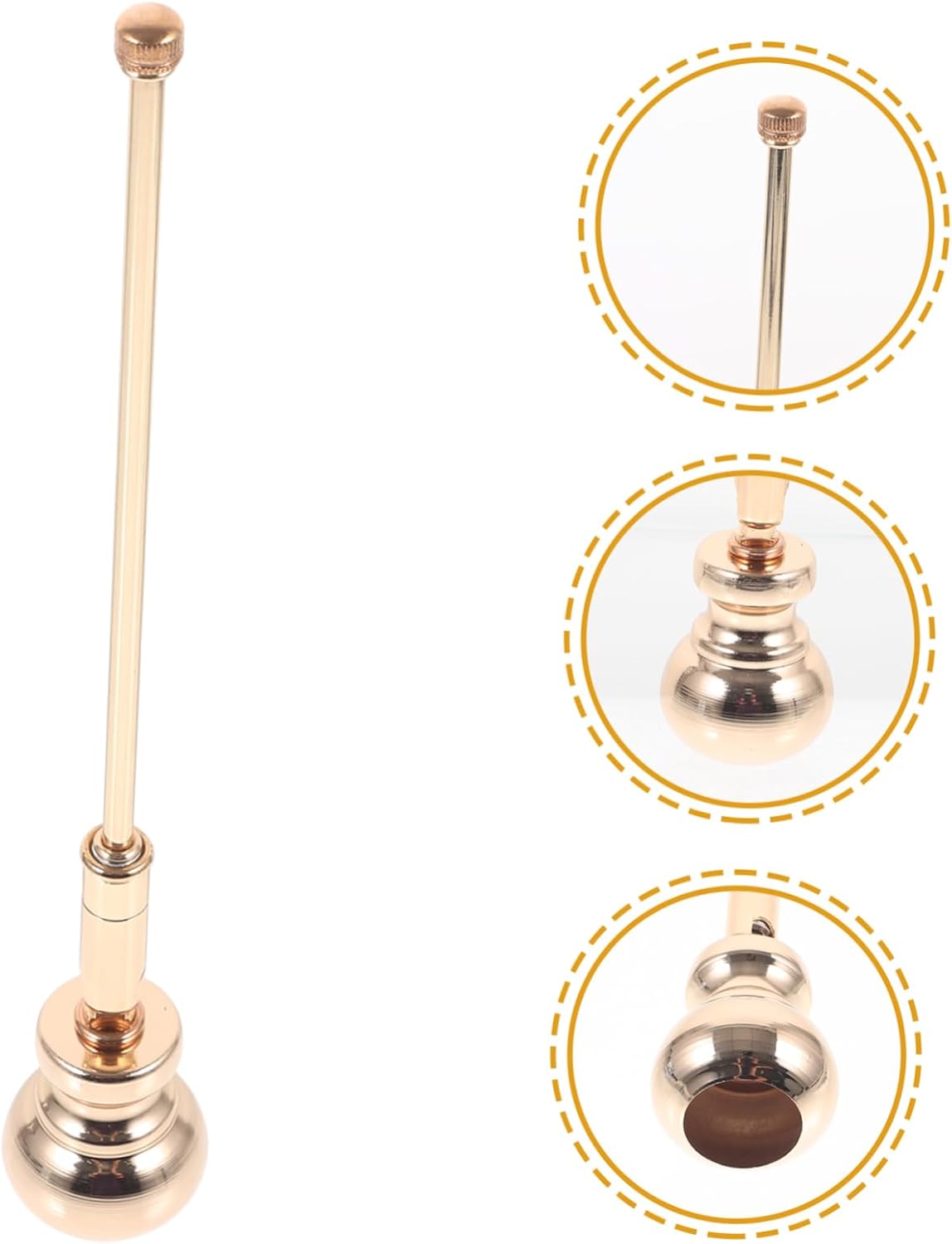 Unique Candle Snuffer with Comfortable Grip for Everlasting Candles
