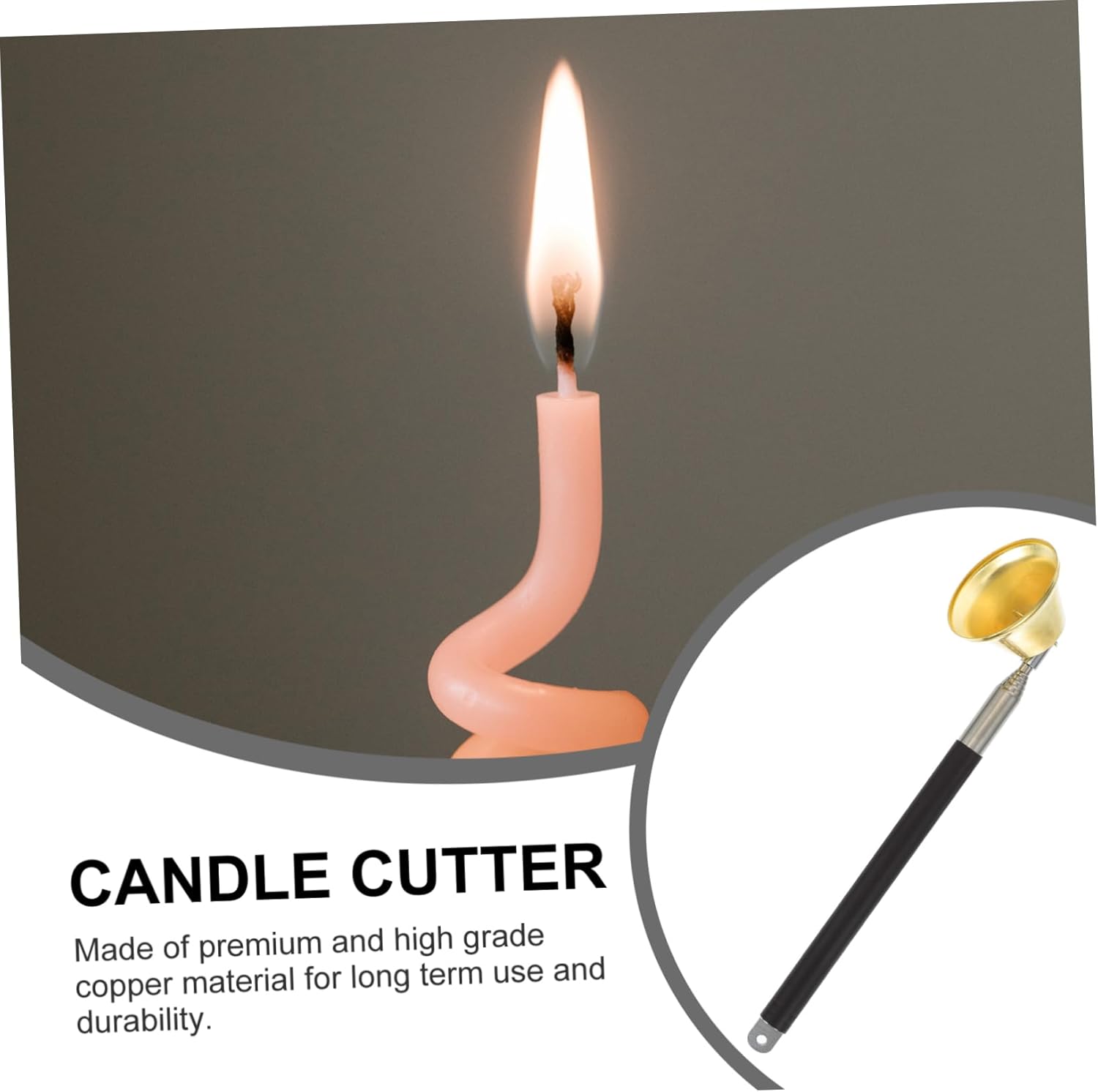2pcs Bell-Shaped Extensible Candle Wick Snuffer