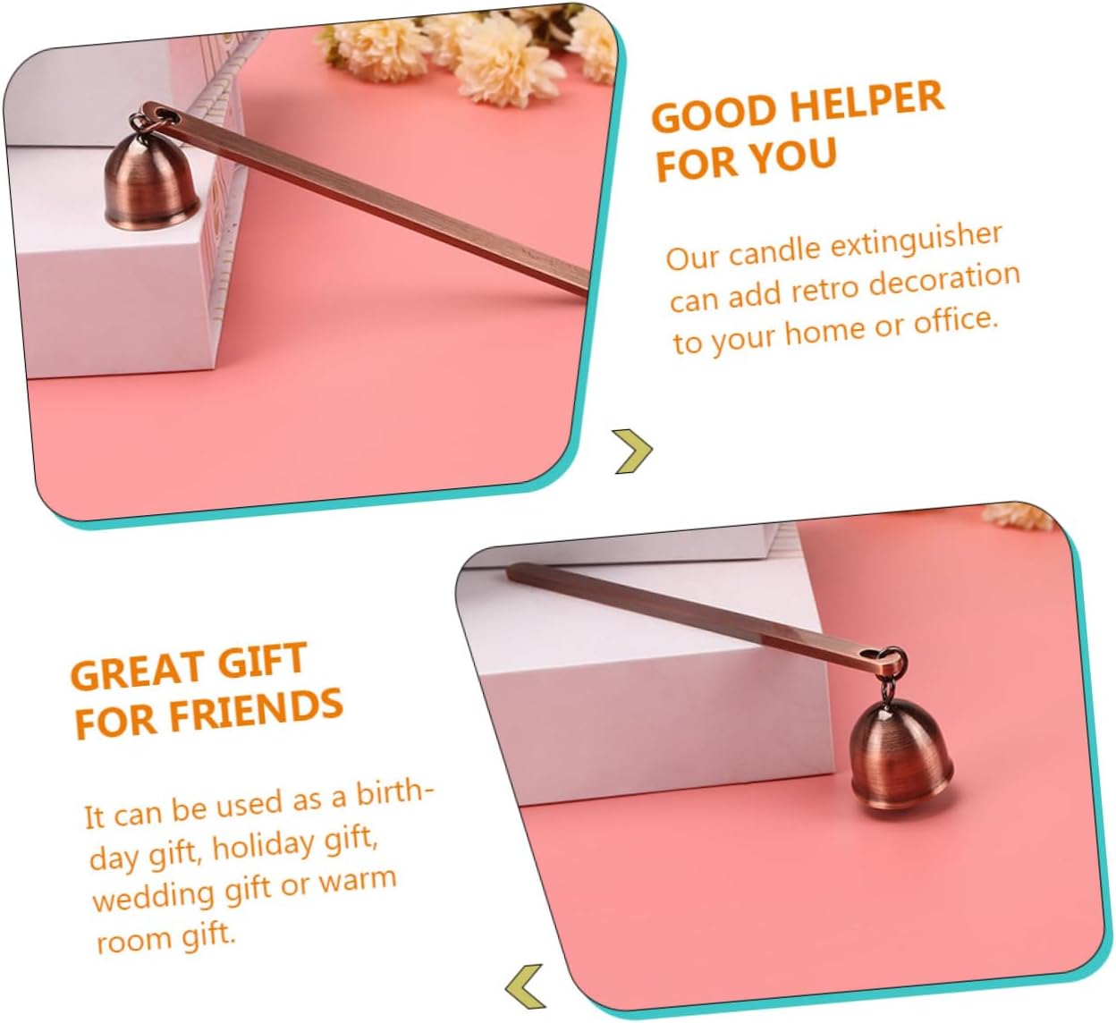 RORPOIR Candle Snuffer for Safe Extinguishment