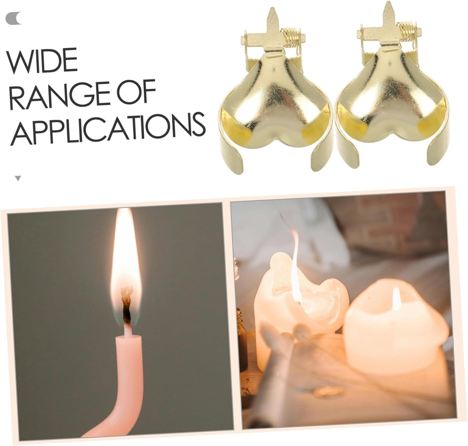 ERINGOGO Metal Candle Snuffer Tool 2pcs Decorative Topper