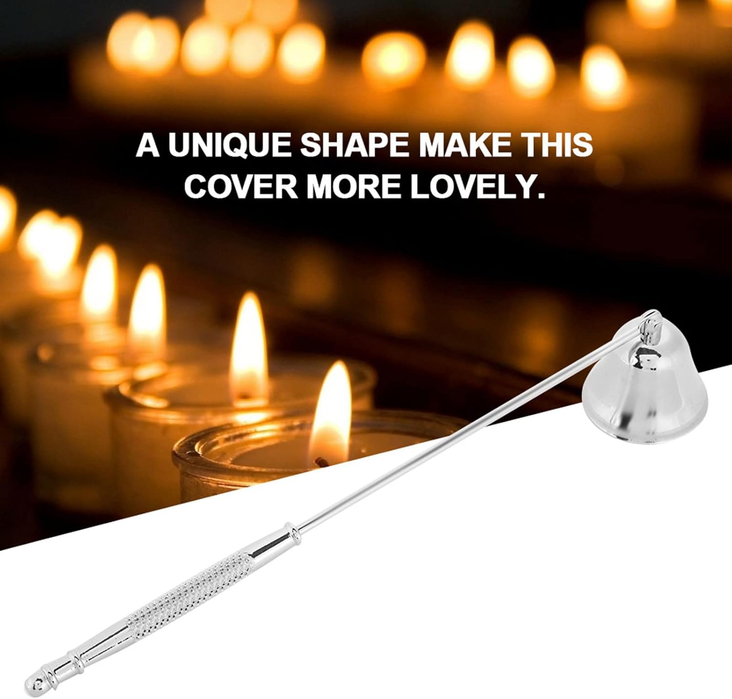 Fydun 1Pcs Fashion Stainless Steel Candle Snuffer Cover Wick Trimmer Set