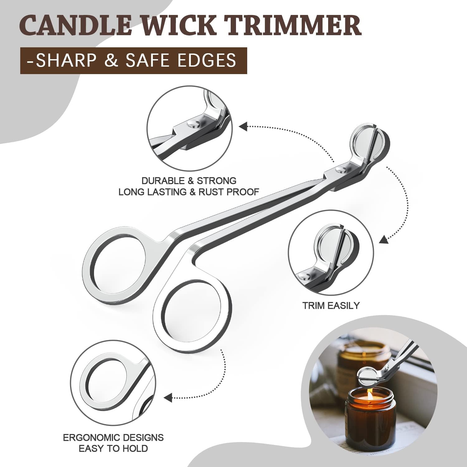 5 in 1 Candle Accessory Set with Electric Lighter