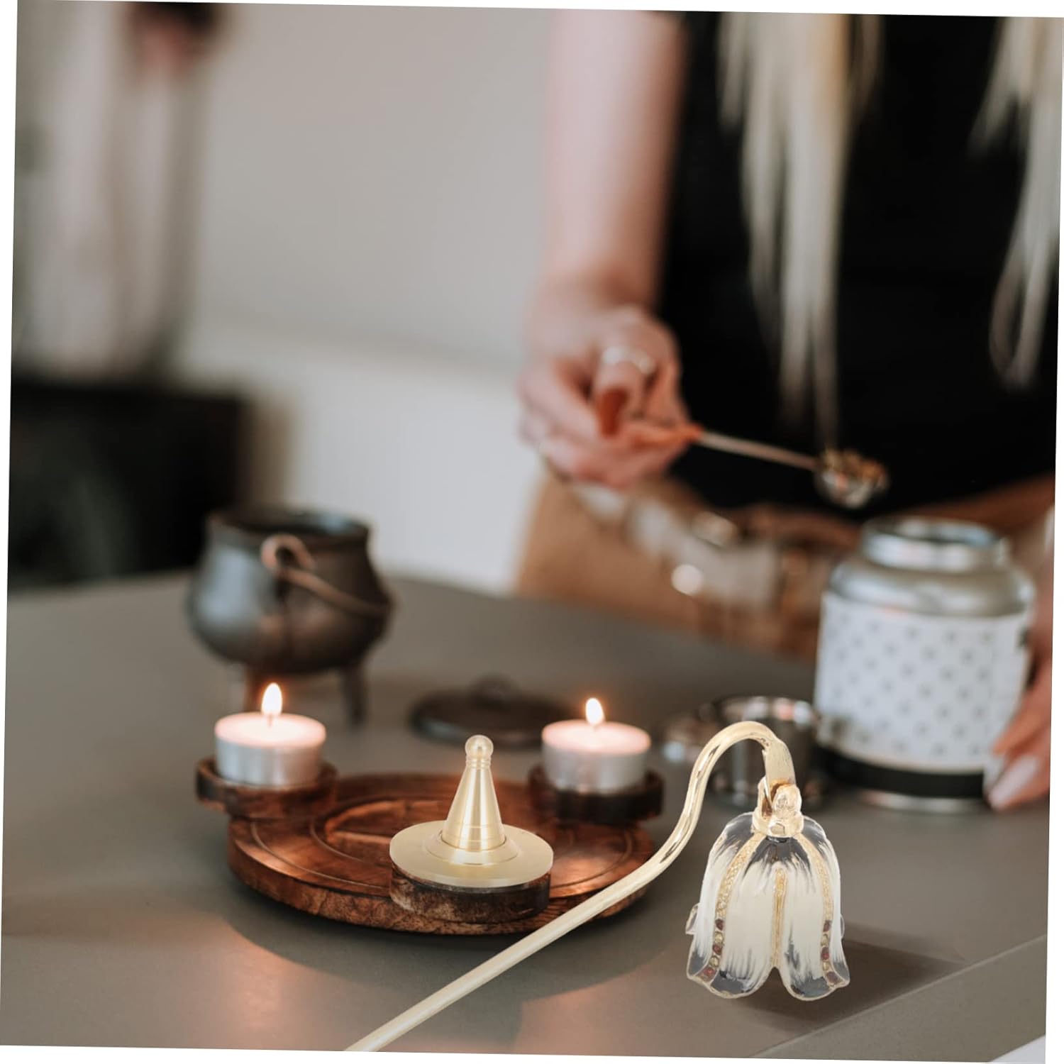 ERINGOGO Candle Wick Snuffer Tool with Long Handle