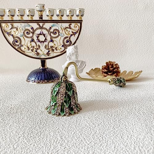 Green Leaf Candle Snuffer Metal Tool