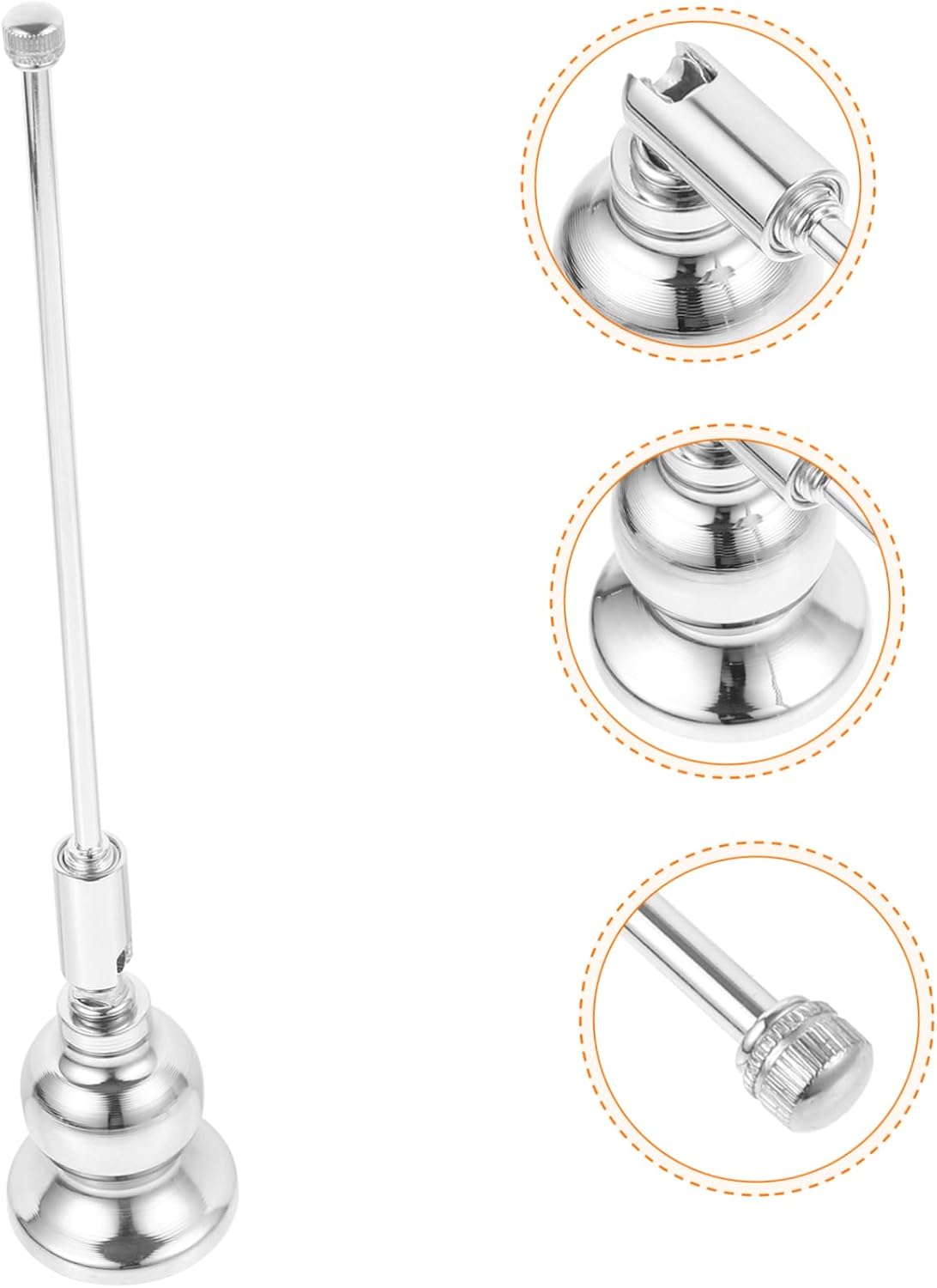 STOBAZA 3pcs Long Handle Candle Snuffer for Scented and Tea Light Candles