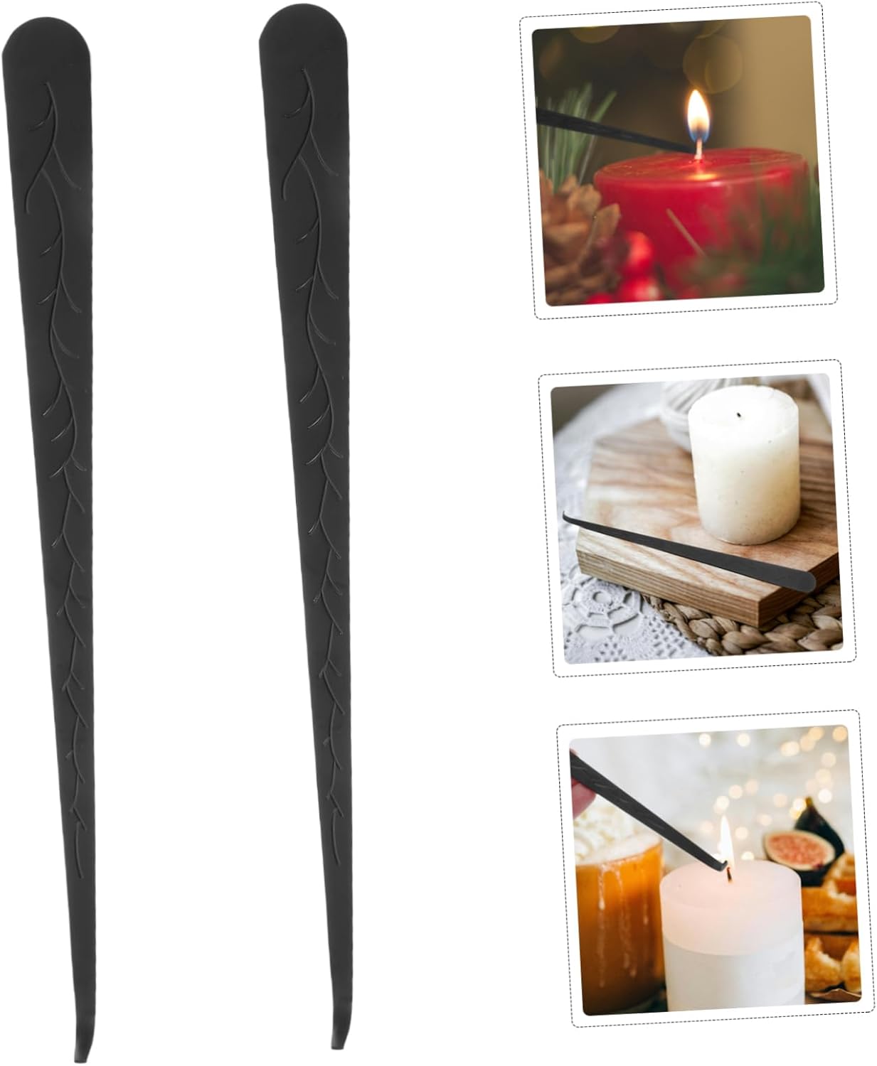 2pcs Candle Wick Hooks and Snuffer Tool for Safe Flame Extinguishing