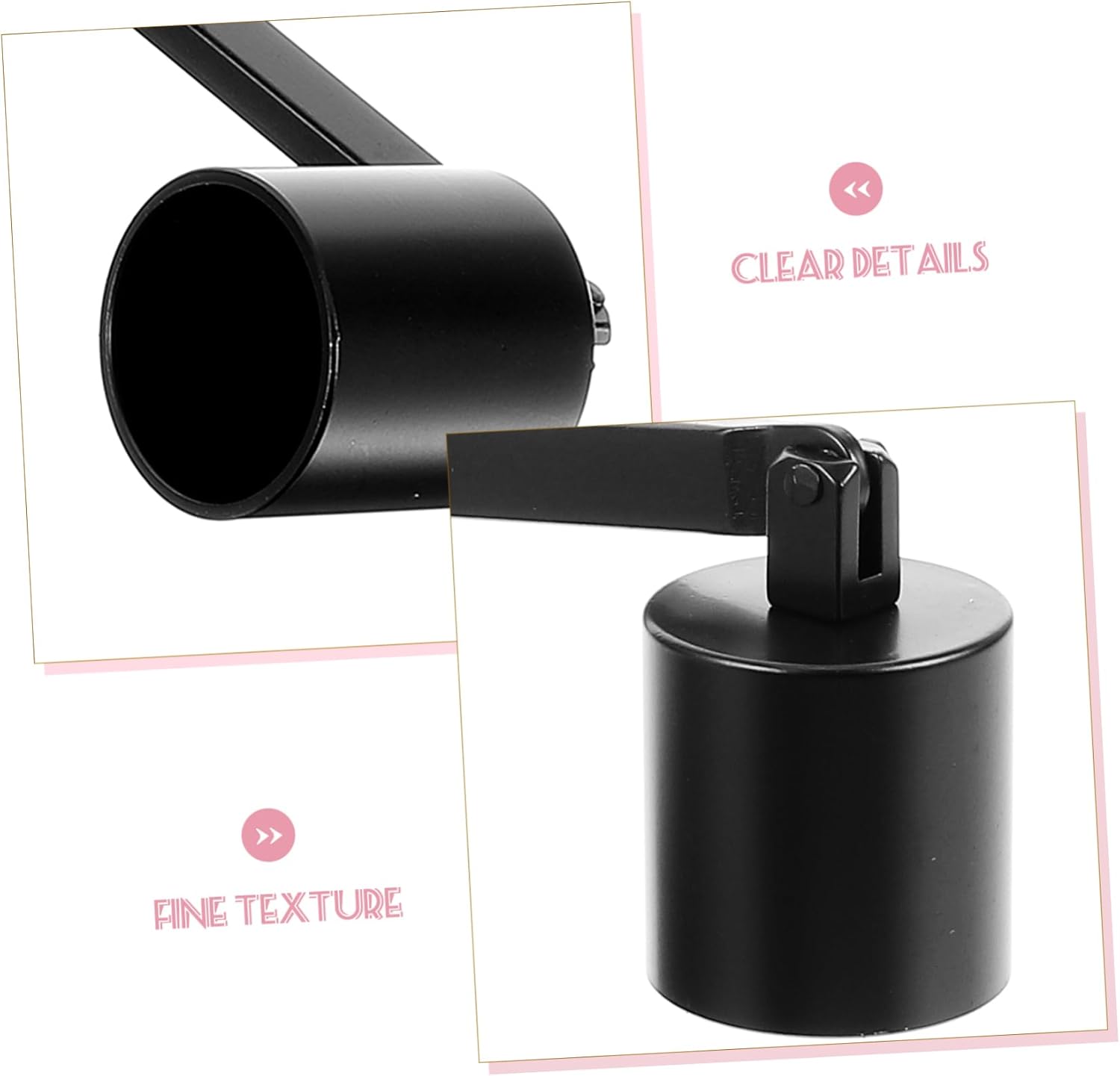 Simple Design Candle Snuffer Tool Extinguisher for Home Weddings and Parties Black