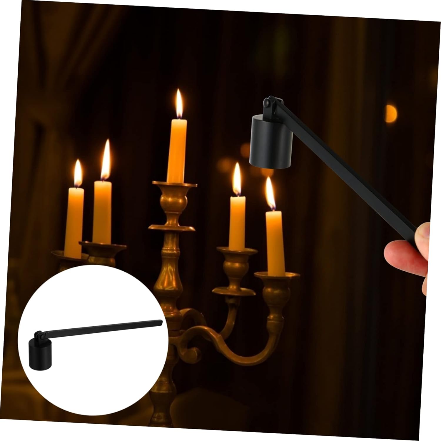 Stainless Steel Candle Snuffer for Home and Hostess Gifts