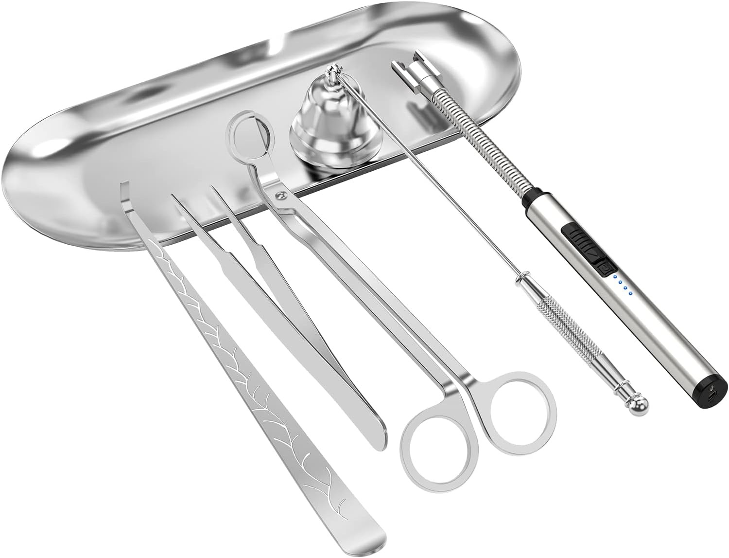 6 in 1 Candle Accessory Set with Rechargeable Lighter