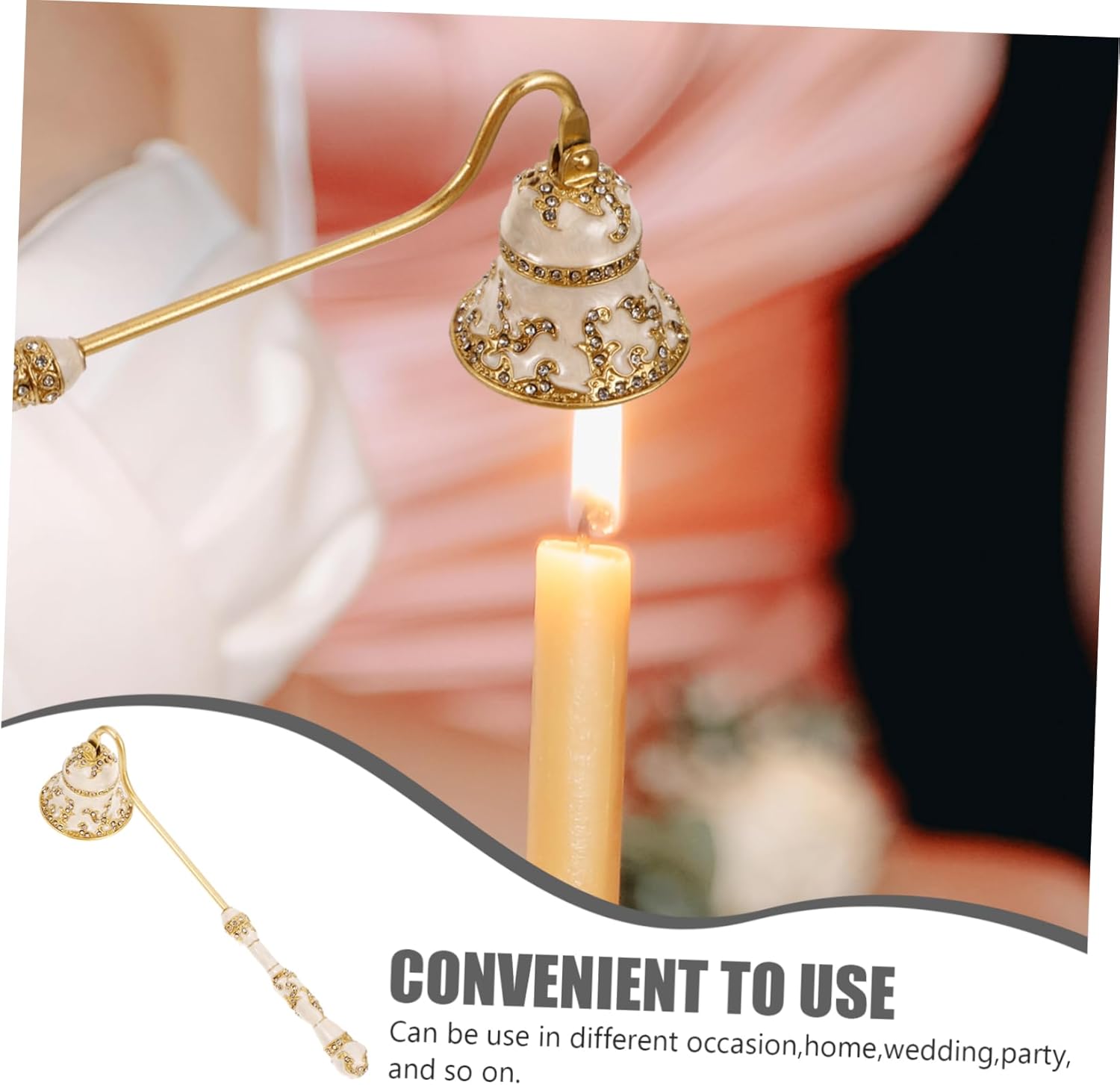 STOBAZA Vintage Candle Snuffer with Long Handle