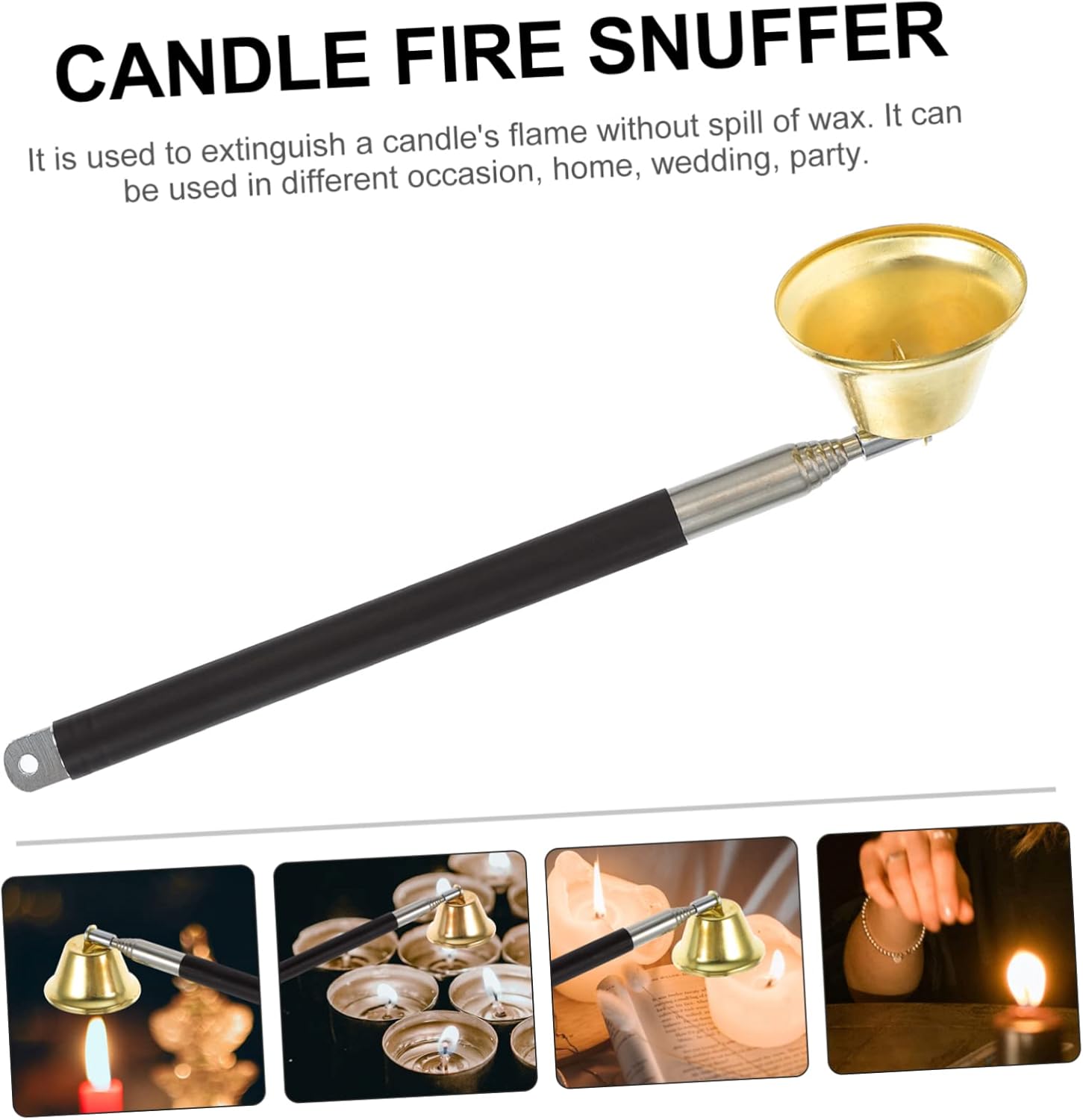 ERINGOGO Bell Candle Snuffer Fire Extinguisher