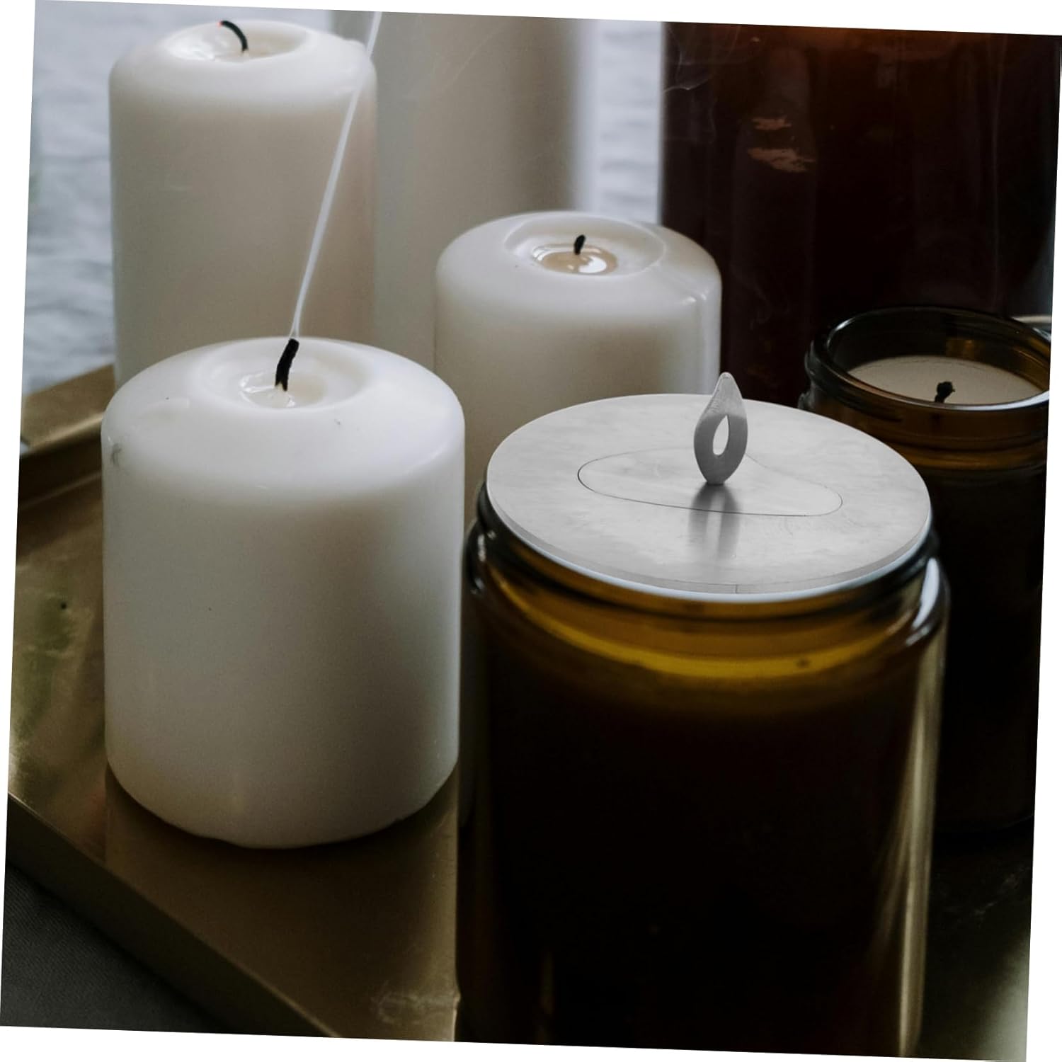 HOOTNEE Candle Dust Covers for Wall Fireplace Portable Snuffer