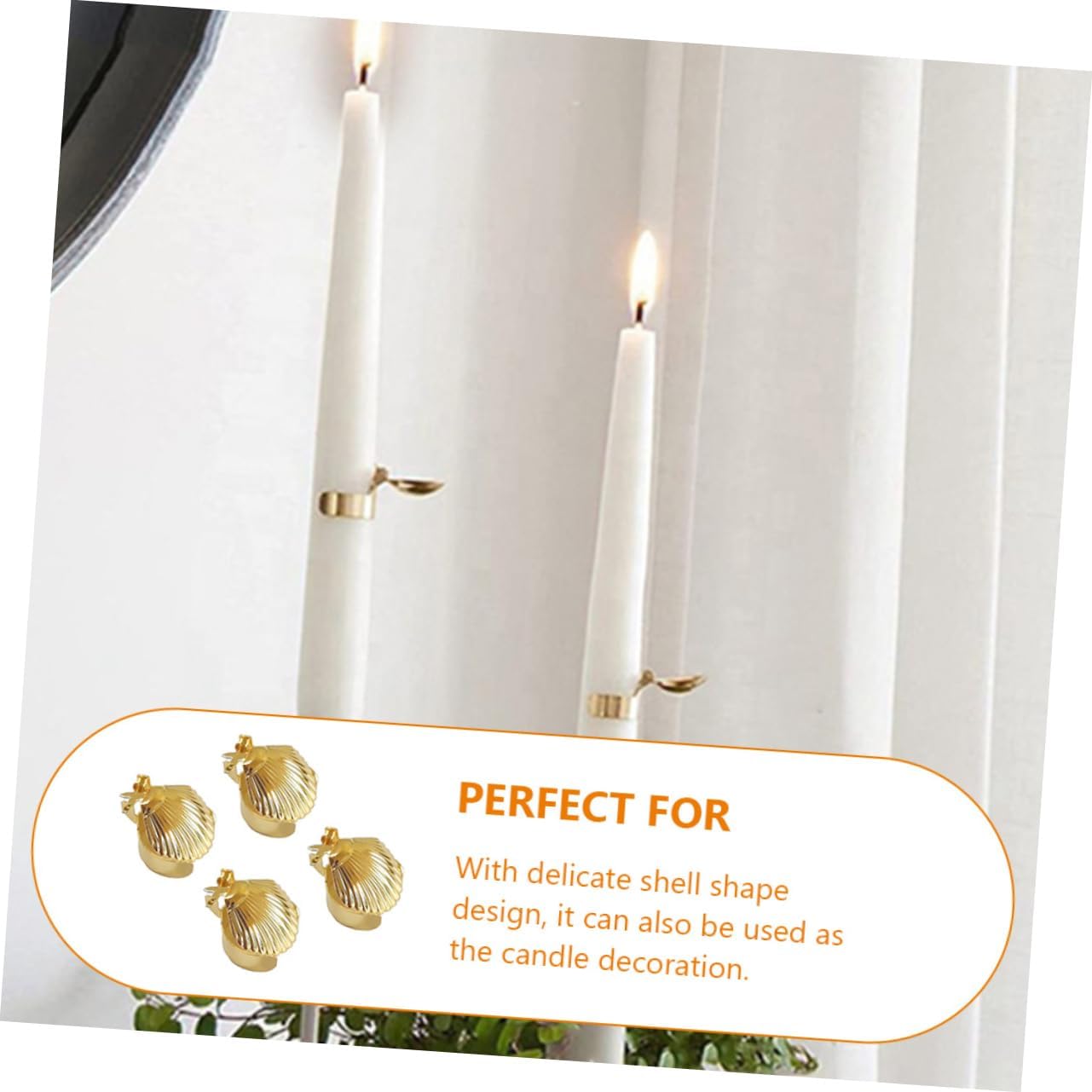 Happyyami 4pcs Scented Candle Flame Snuffer Tool
