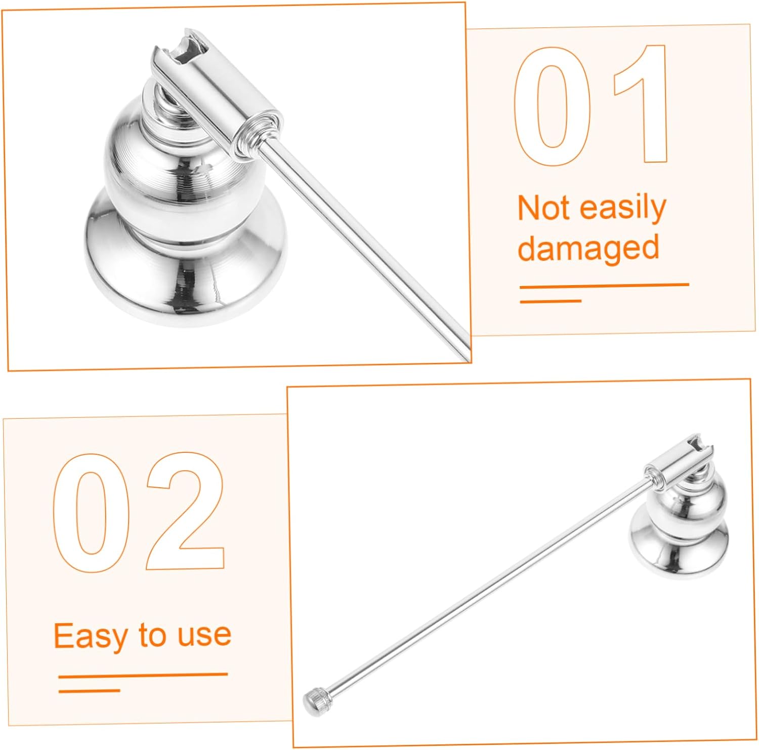 Elegant Iron Candle Snuffer Bell for Safe Extinguishing