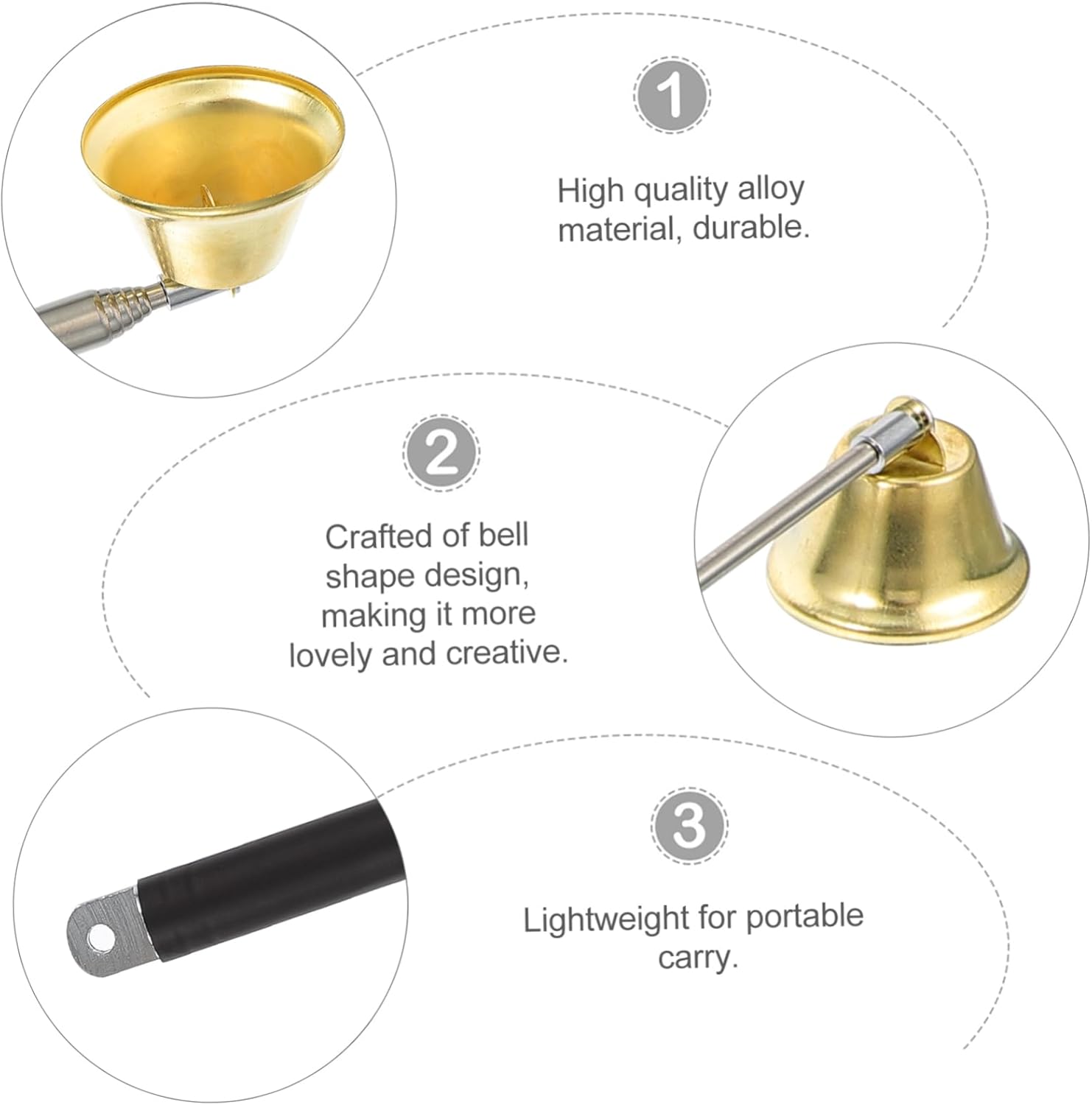 ERINGOGO Bell Candle Snuffer Fire Extinguisher