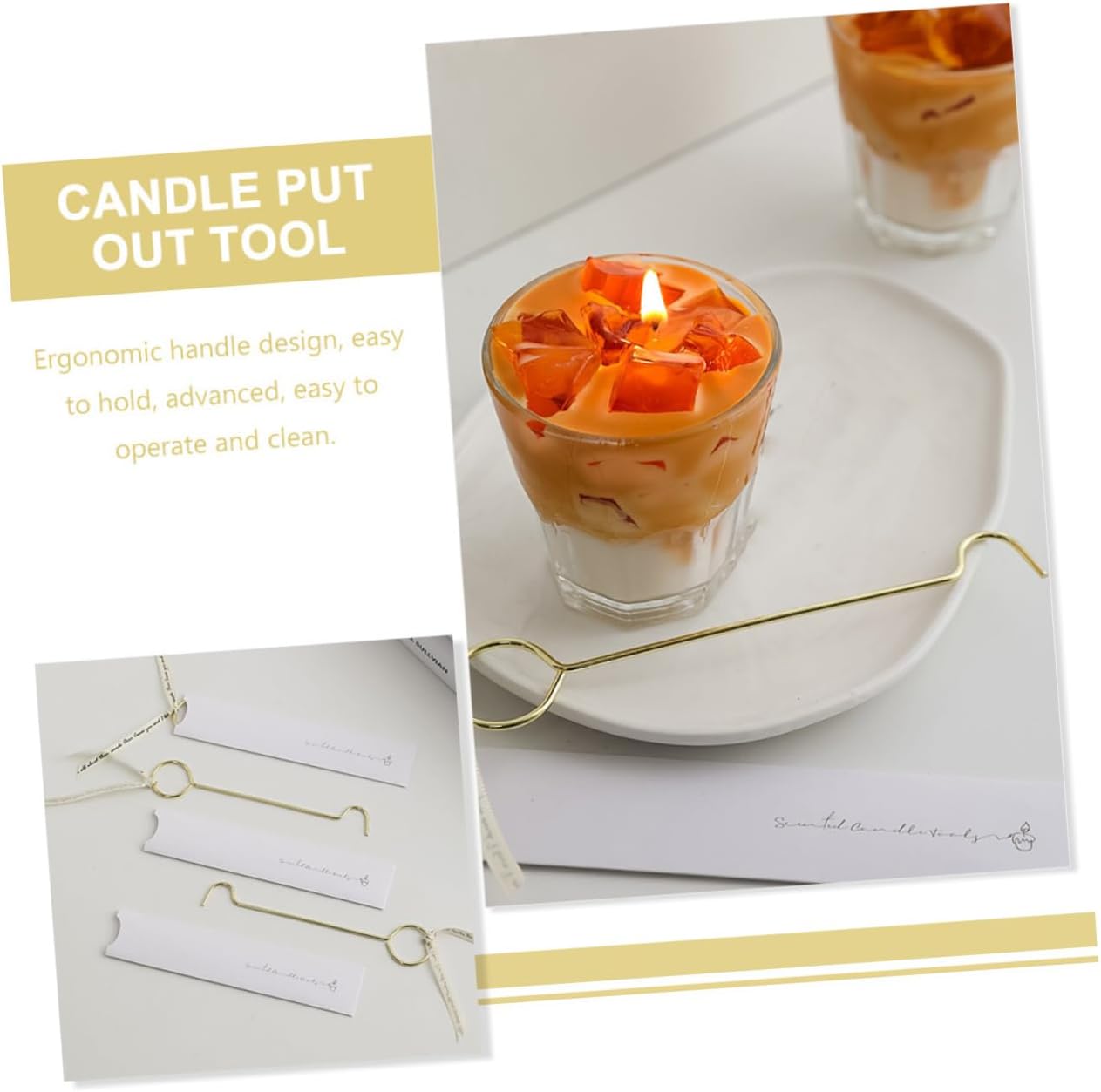 STOBAZA 2Pcs Candle Wick Snuffer Hooks for Aromatherapy and Tea Light Candles