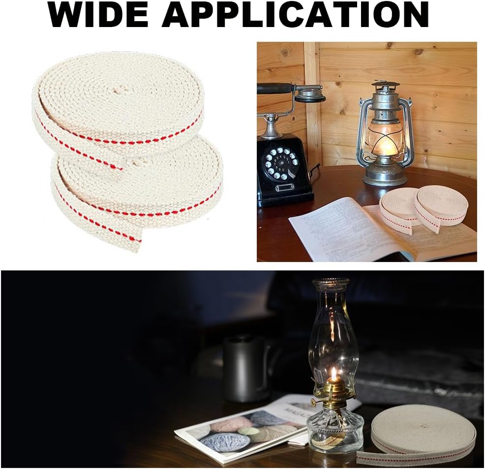 TopHomer Cotton Oil Lamp Wick 3937in Length