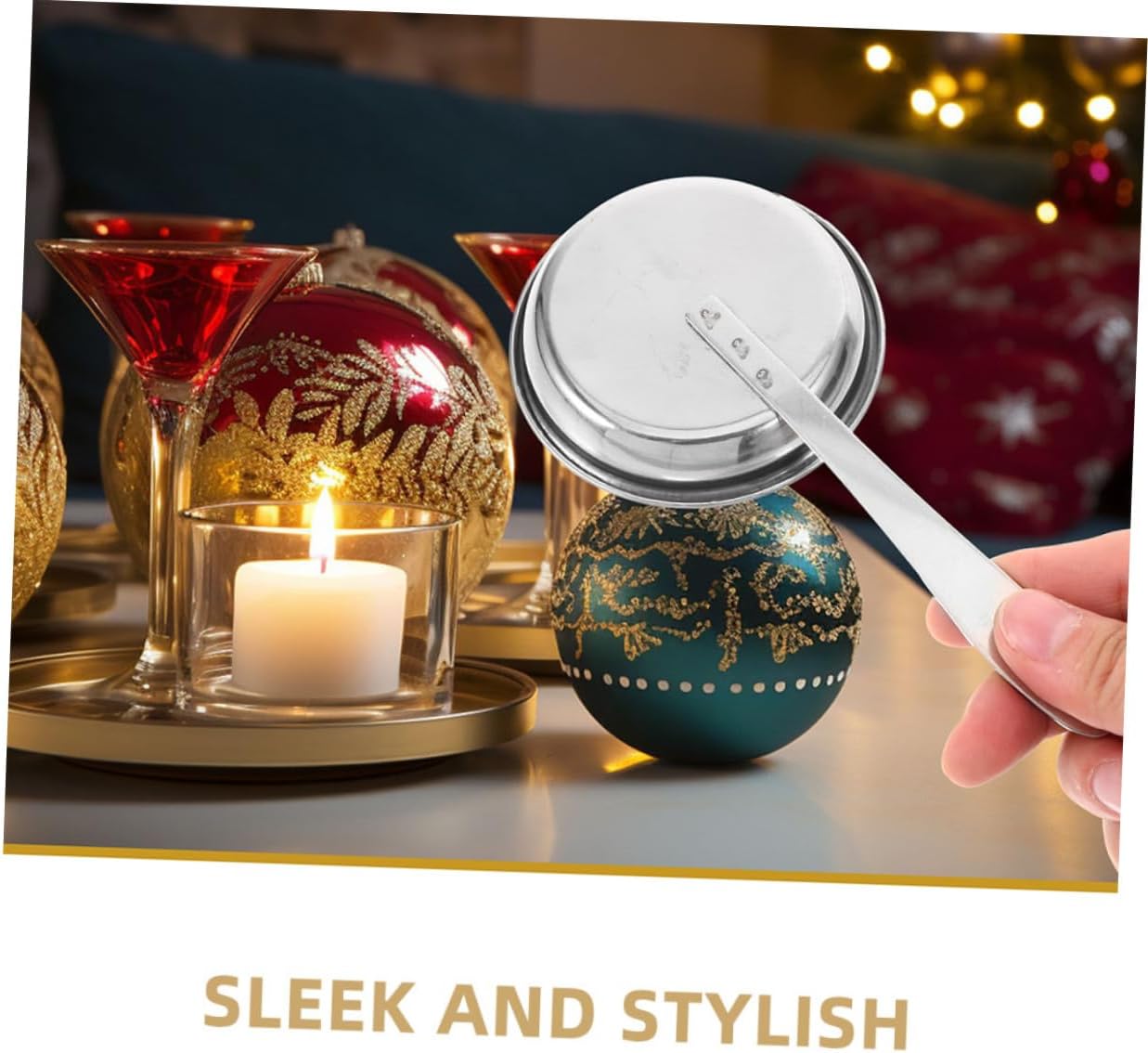 DECHOUS 5pcs Stainless Steel Candle Snuffer Set