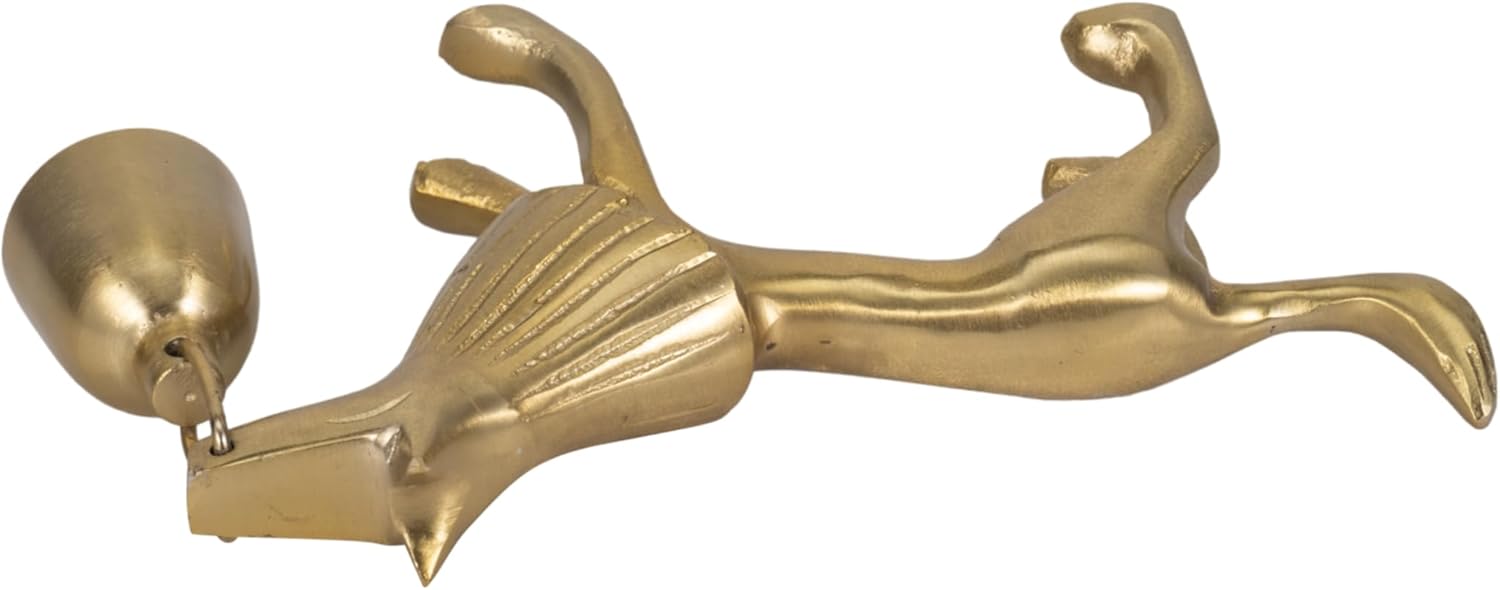 Sagebrook Home Gold Lion Candle Snuffer 9 Inch