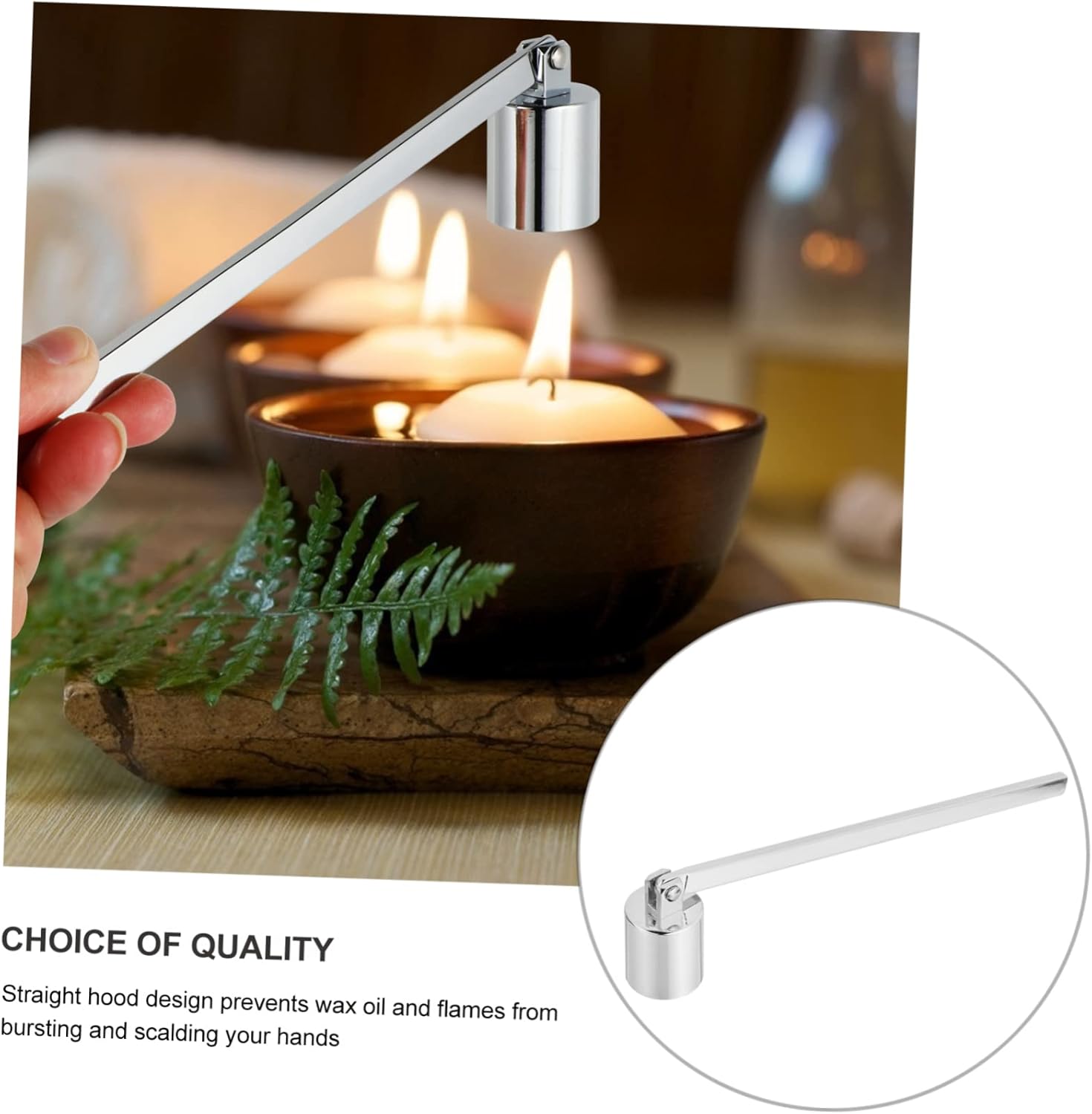 ERINGOGO Vintage Style Candle Snuffer Stainless Steel