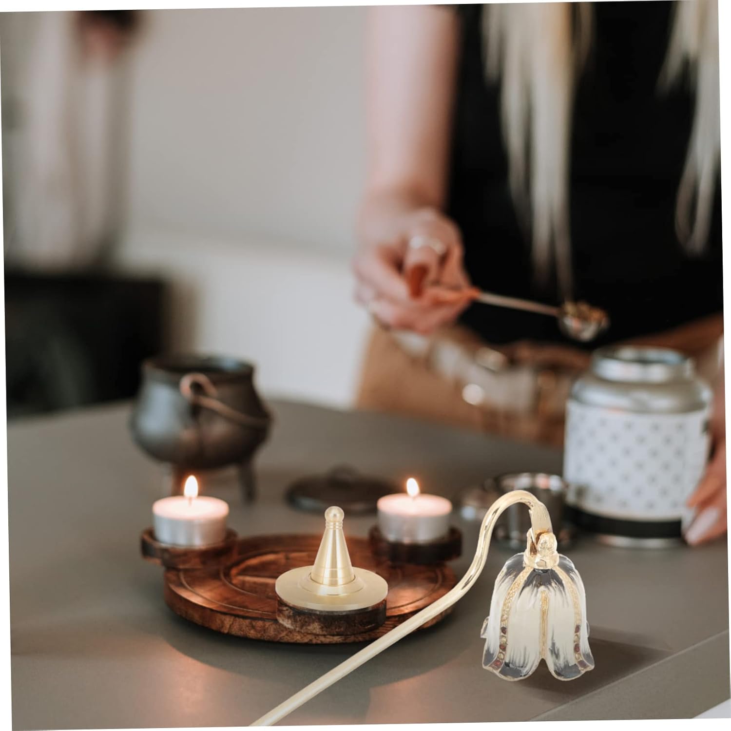 Long Handle Candle Wick Snuffer for Pillar Candles